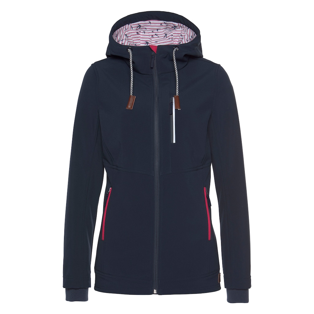 Ocean Sportswear Softshelljacke »aus recyceltem Polyester«, mit Kapuze