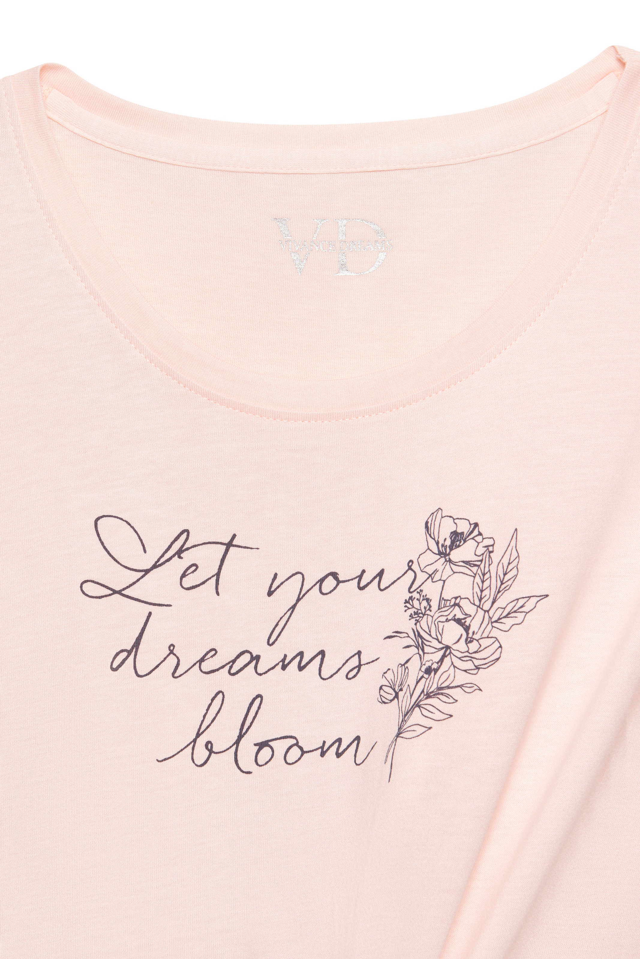 Vivance Dreams Pyjamaoberteil 1-teilig,  mit Frontdruck