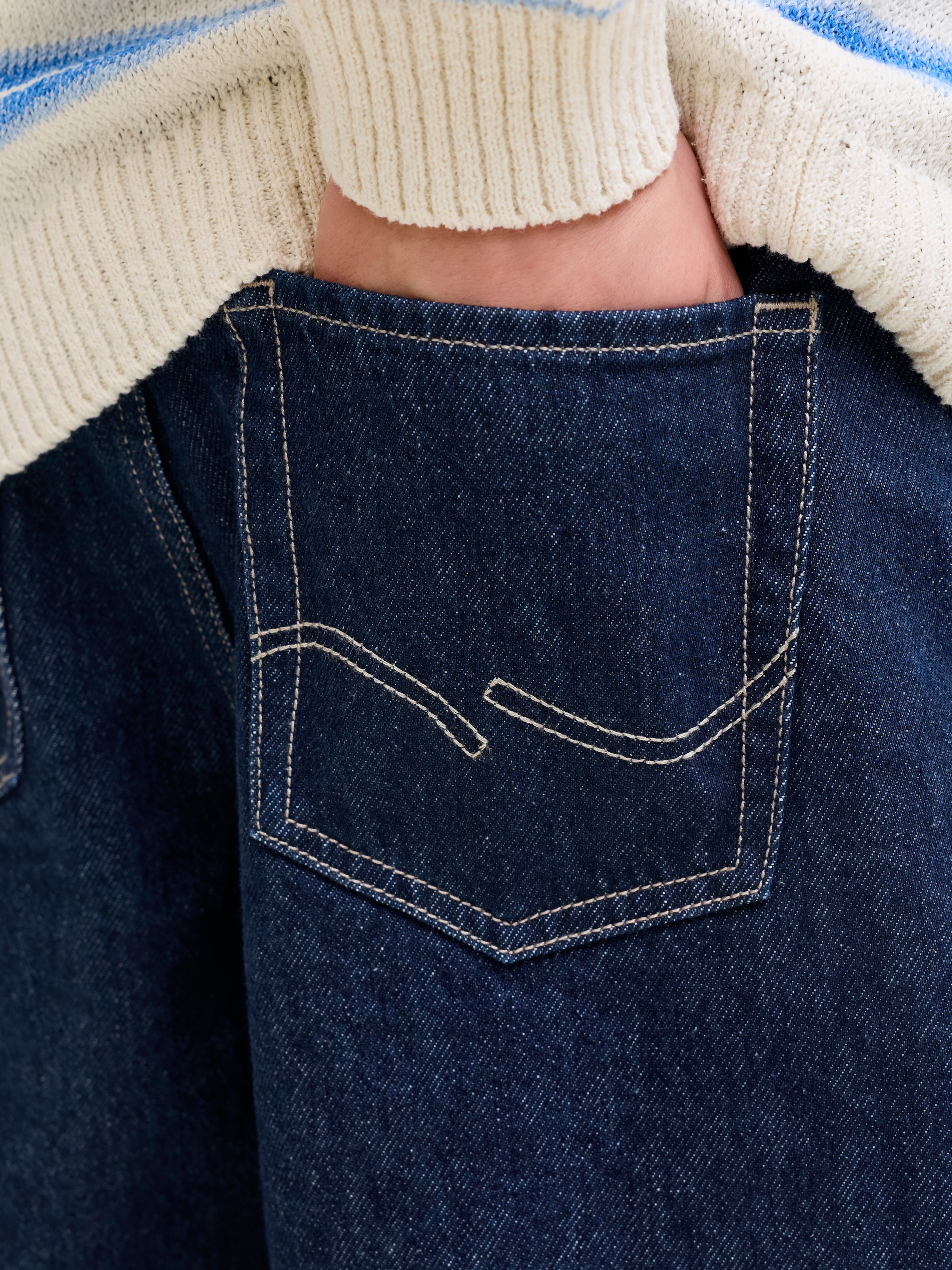 Jack & Jones Junior Weite Jeans »JJIDAVE JJORIGINAL NS 201 SN JNR« Baumwolle, weit geschnitten