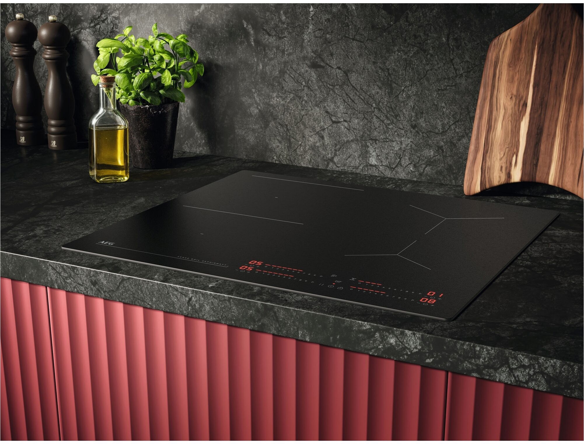 AEG Induktions-Kochfeld »TI64IB1FIZ« SaphirMatt- 4x kratzresistentere Oberfläche, Booster, Made in Germany