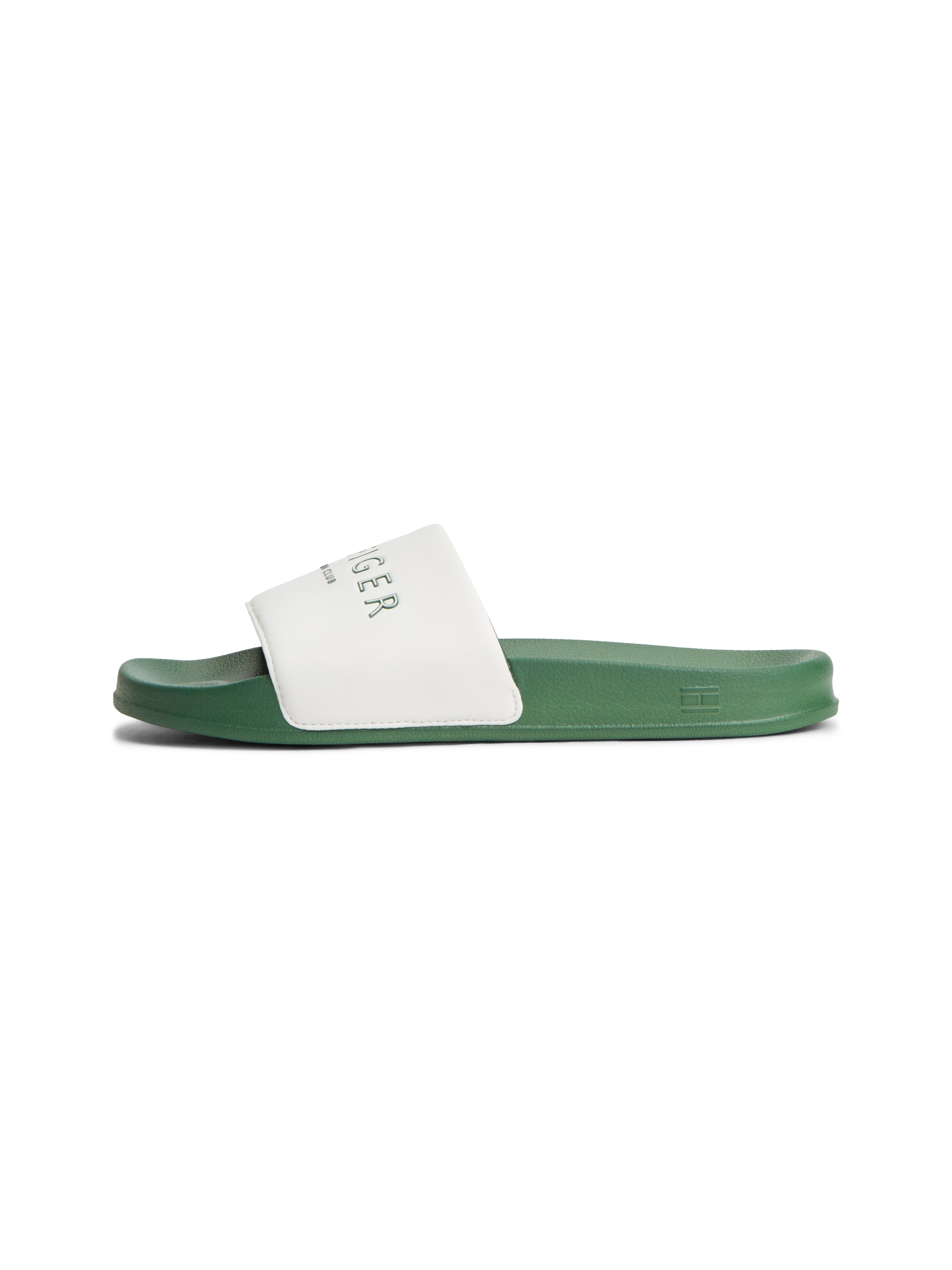 Tommy Hilfiger Pantolette »HILIFGER NEOPRENE POOL SLIDE«  Sommerschuh, Poolslide mit Kontrast-Logoschriftzug, schmale Form