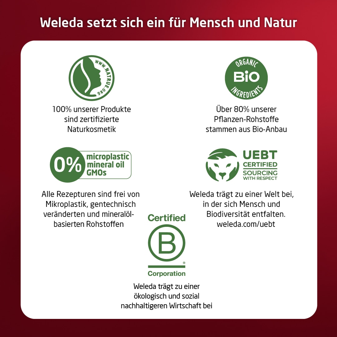 WELEDA Gesichtsserum »Weleda Straffendes Serum Granatapfel & Maca-Peptide« spendet Feuchtigkeit & verbessert die Elastizität