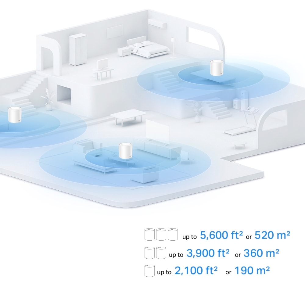 TP-Link WLAN-Access Point »Deco X10 AX1500 Whole Home Mesh Wi-Fi 6 System (2er Pack)«