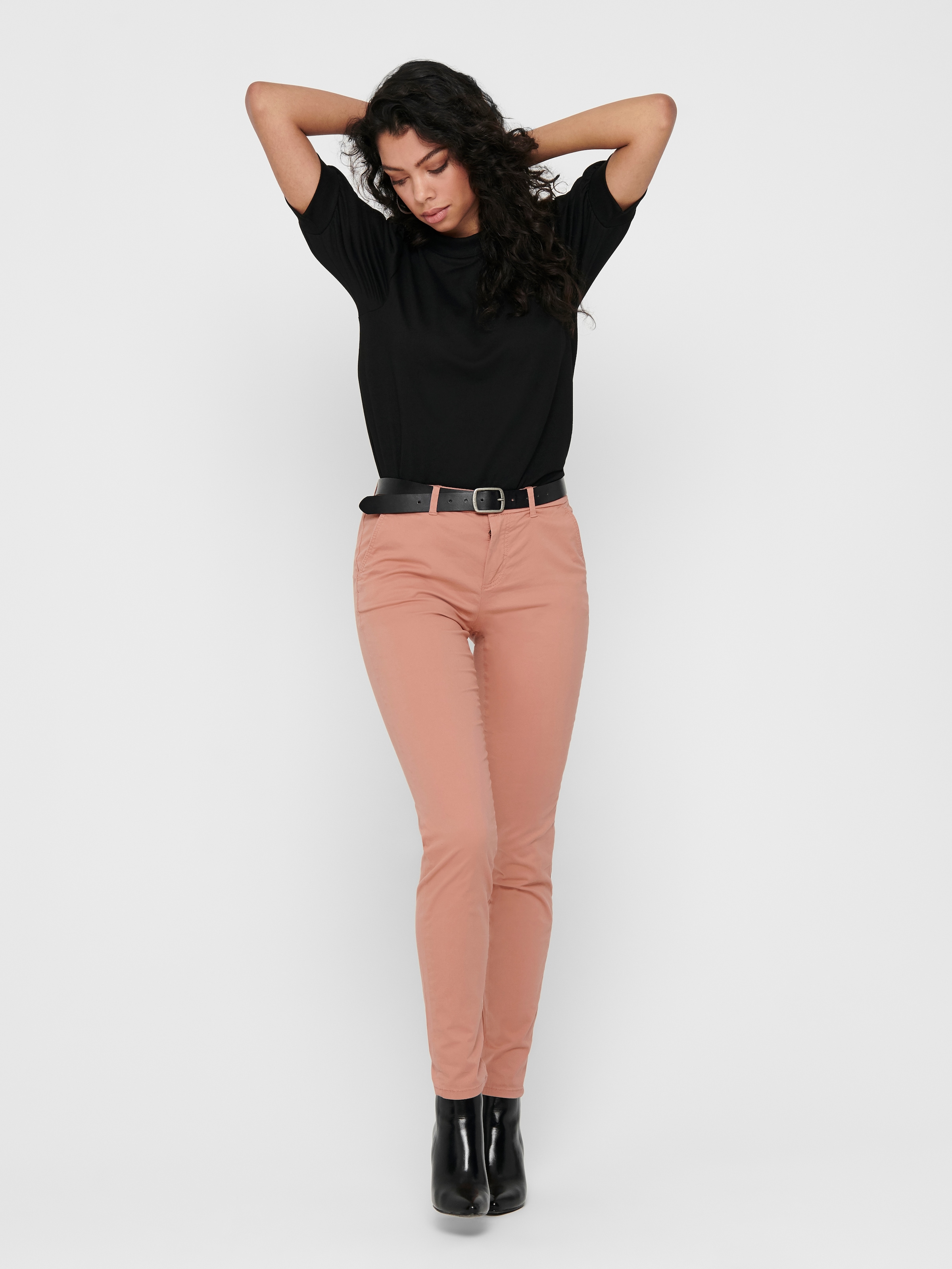 ONLY Chinohose »ONLPARIS REG CHINO PANT«  gepflegte Hose mit schmaler Beinform