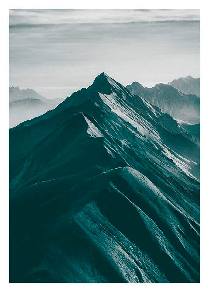 Poster »Mountains Top«, Natur, (1 St.), Kinderzimmer, Schlafzimmer, Wohnzimmer