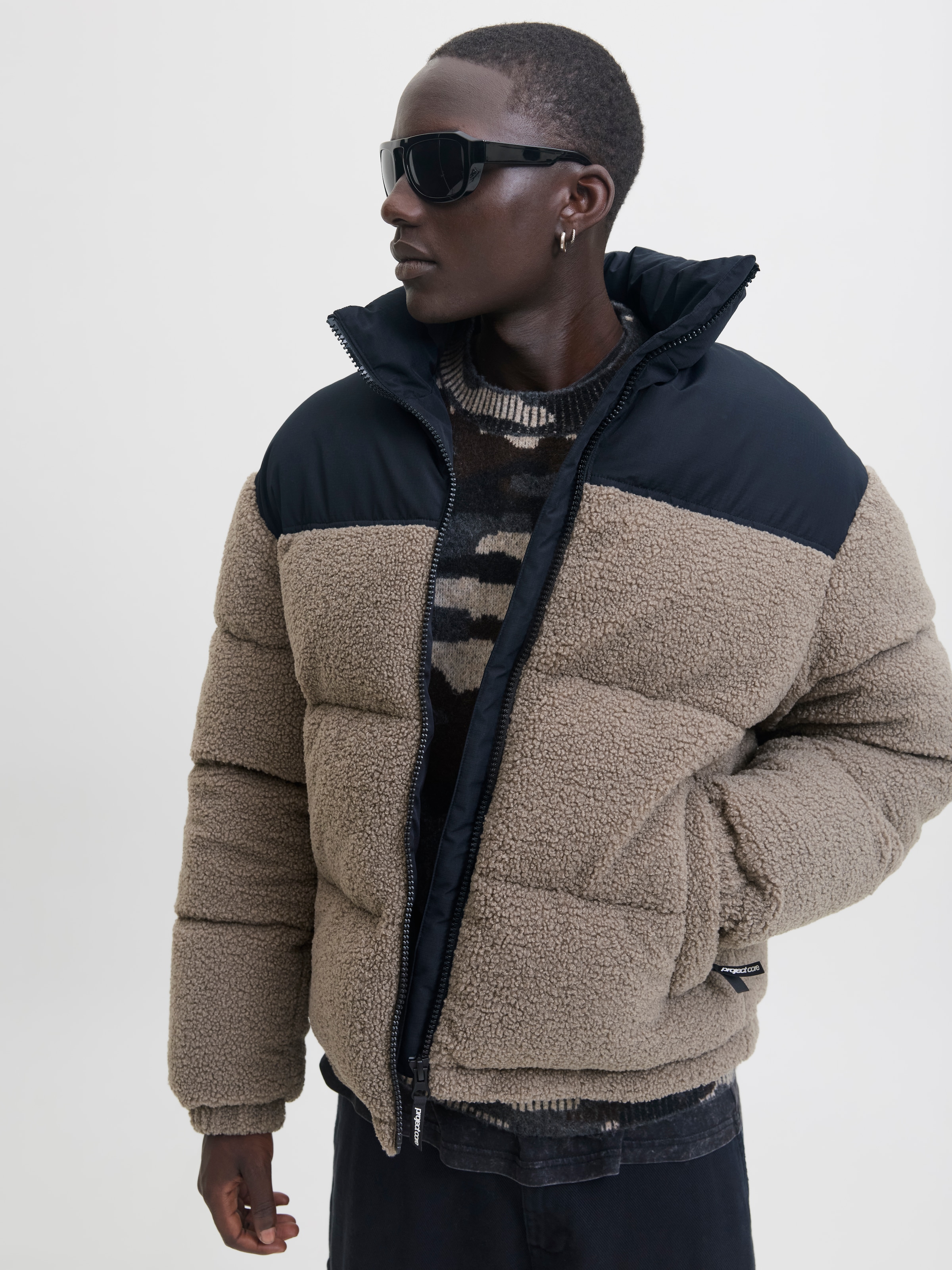 Jack & Jones Steppjacke »JCOFLARE TEDDY PUFFER JACKET«