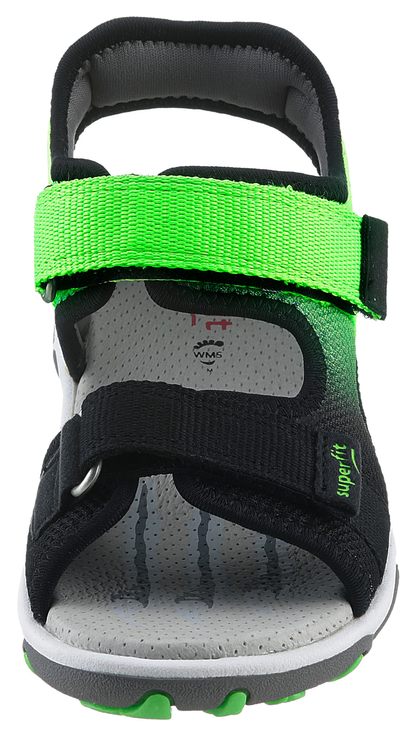Superfit Sandale »MIKE 3.0 WMS: mittel«, Outdoorsandale mit Klett, Fußballlogo, Größenschablone zum Download