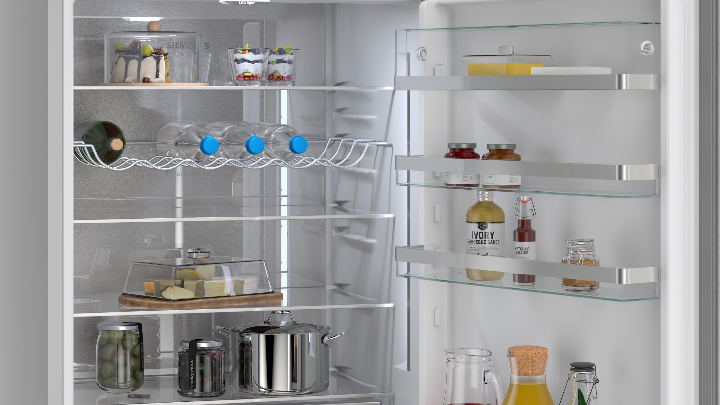 SIEMENS Kühl-/Gefrierkombination iQ500 »KG49NAIBG« 203 cm hoch 70 cm breit hyperFresh System für frisches Obst und Gemüse sowie Total noFrost