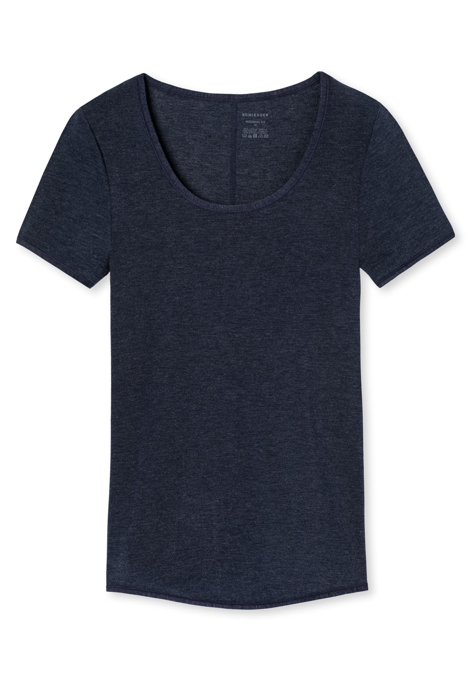 Schiesser Kurzarmshirt »Personal Fit« Rundhalsausschnitt, Single Jersey, ohne störende Seitennähte