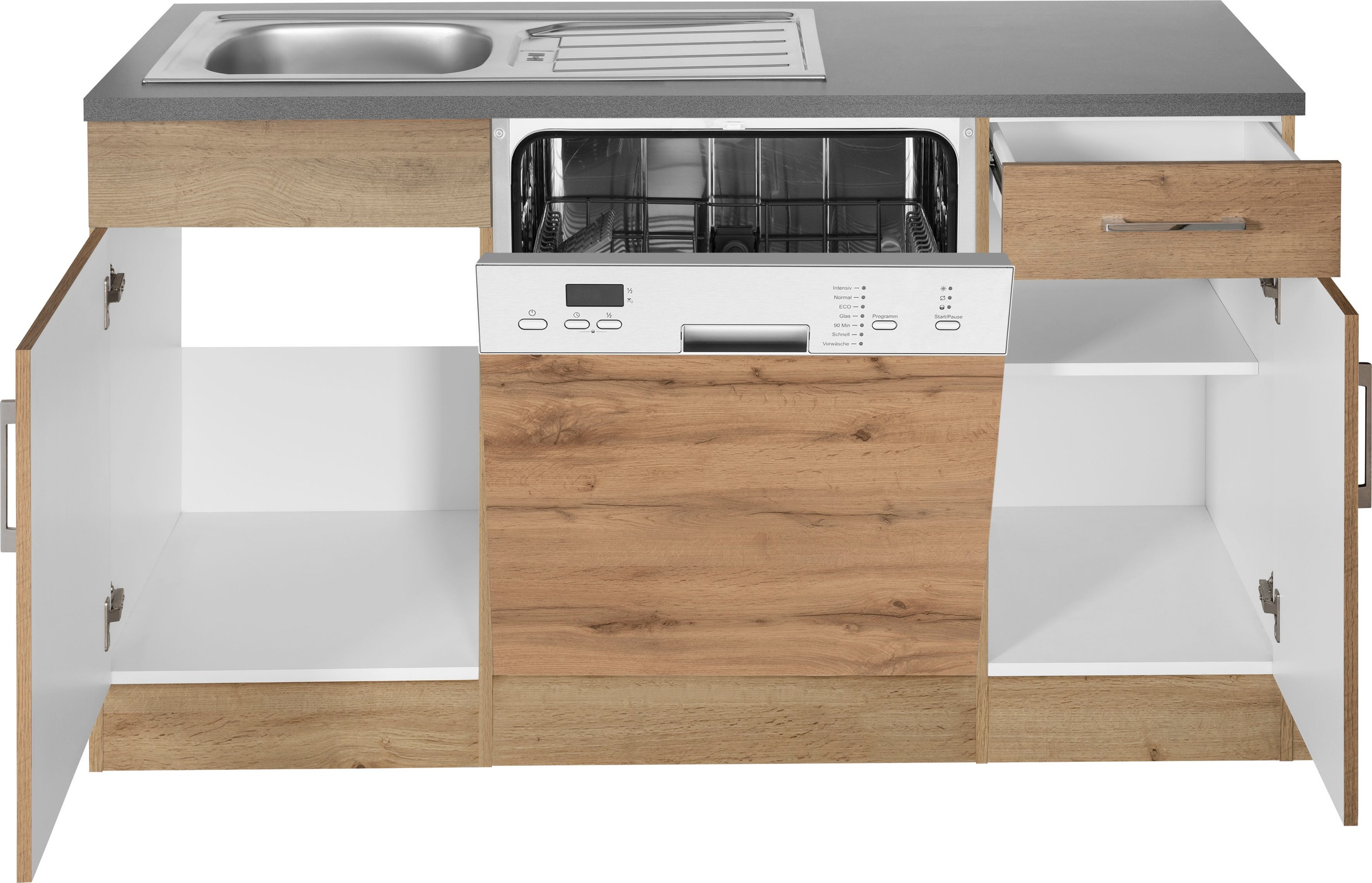 KOCHSTATION Winkelküche »KS-Colmar«, ohne E-Geräte, Stellbreite 210/210 cm