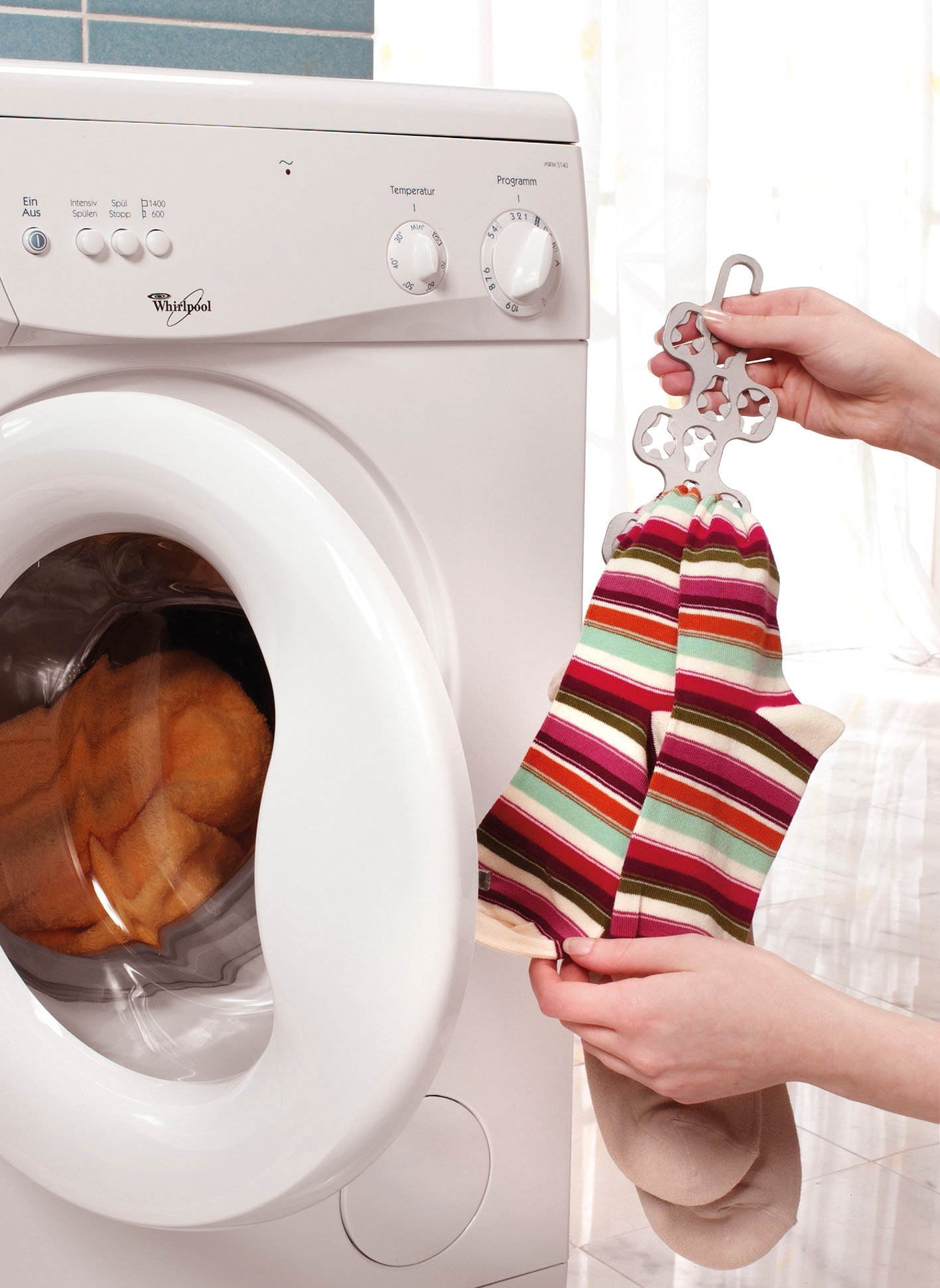 Ruco Wäscheklammern »Sockensortierer, 5er Set« 5 Stk. tlg. Sockenclips, Sockenklammern, Wäscheklammern, Made in Germany