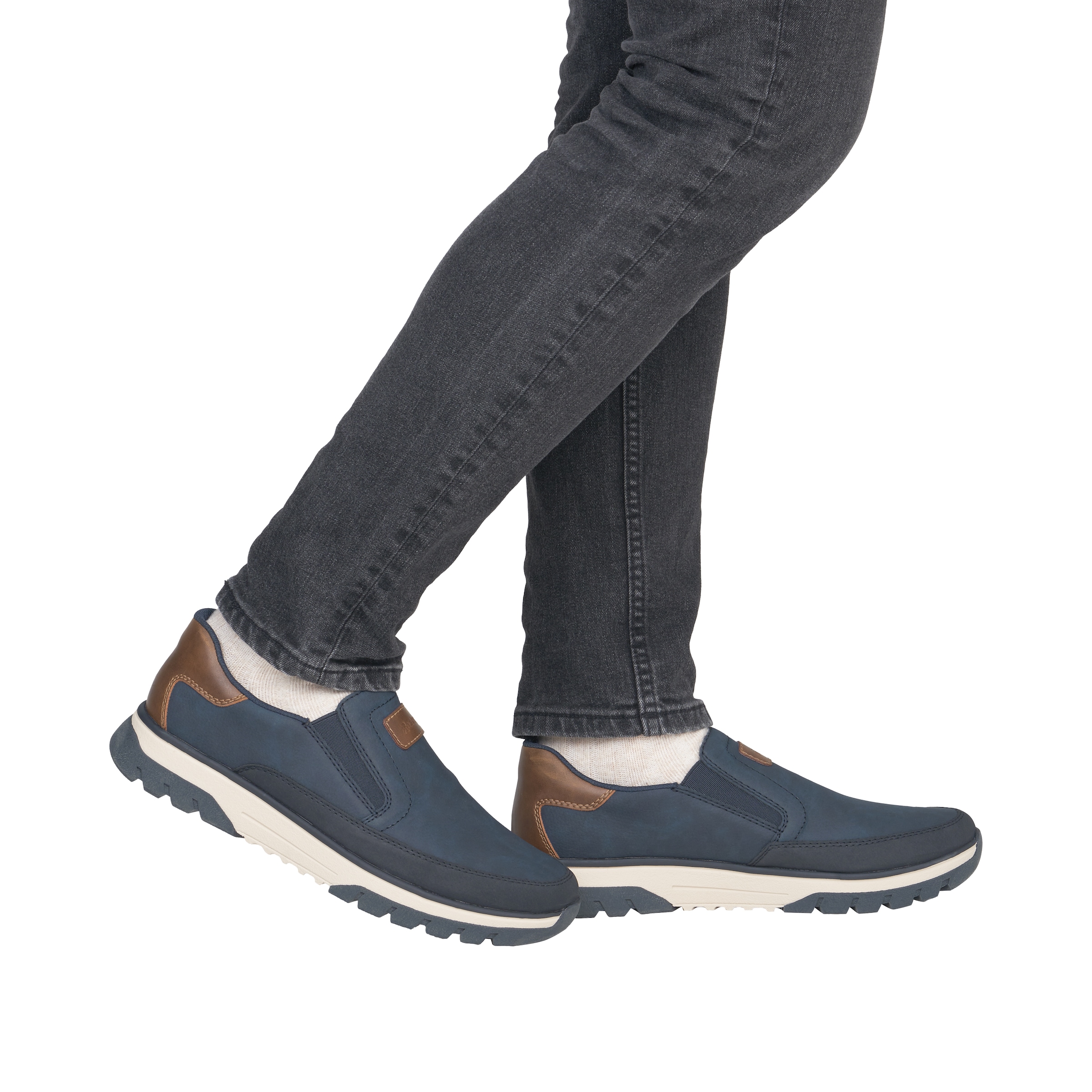 Rieker Slip-On Sneaker  Slipper, Schlupfschuh, Halbschuh mit weicher MemoSoft-Innensohle