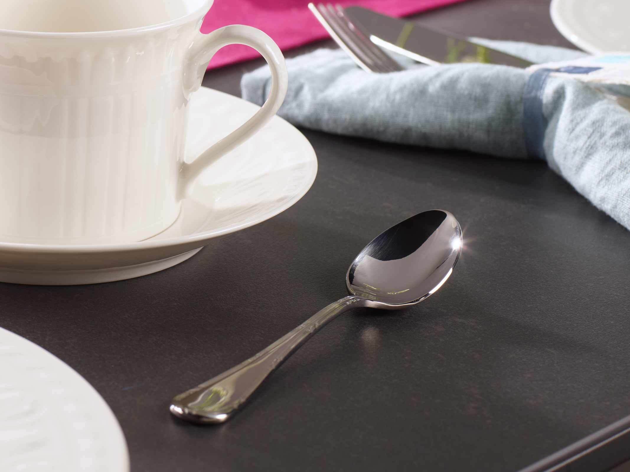 Villeroy & Boch Besteck-Set »Kaffeebesteck Bundle Kreuzband Septfontaines 12er Set edelstahl« Spülmaschinenfest