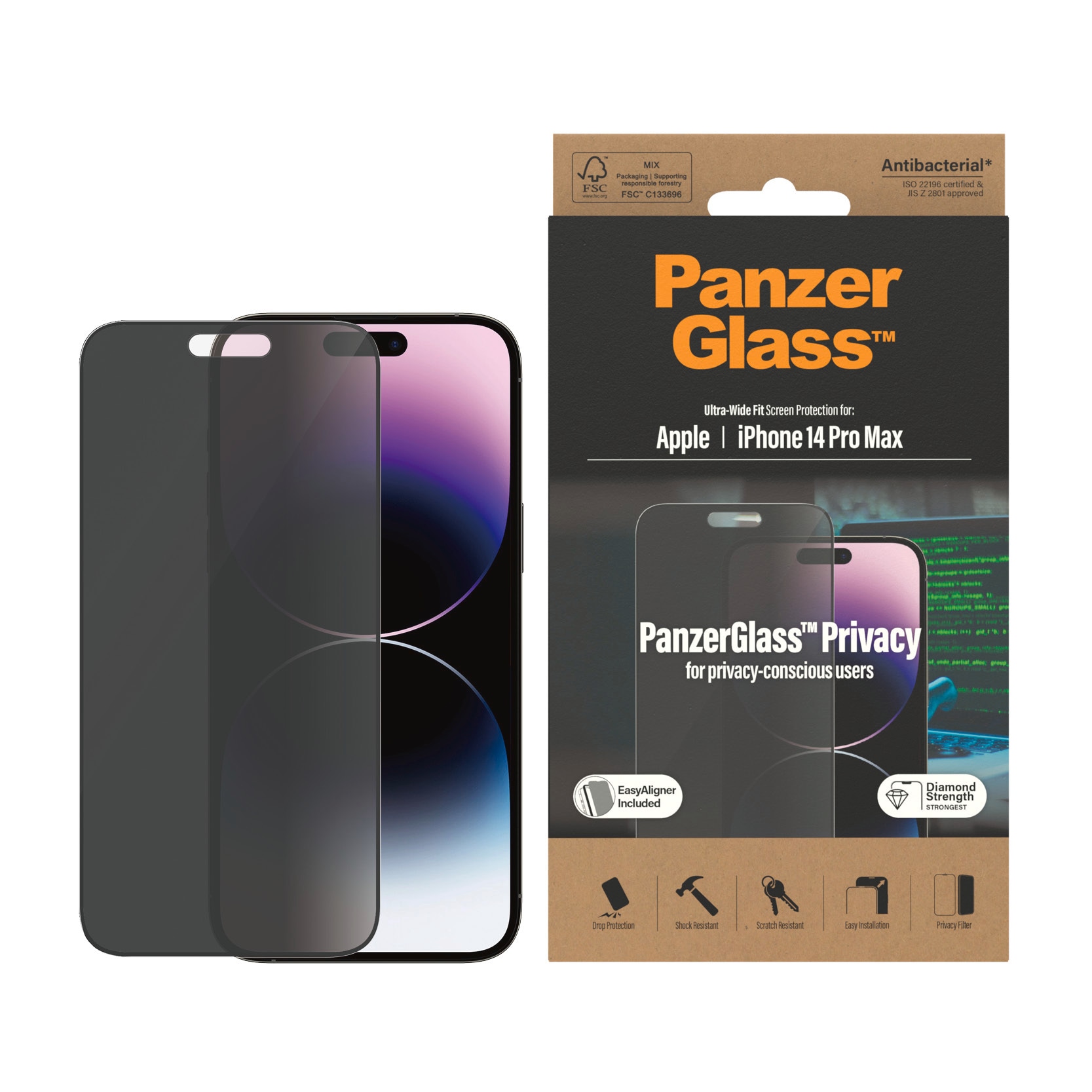 Displayschutzglas »Display-Schutzglas«, für Apple iPhone 14 Pro Max, passend für Apple...