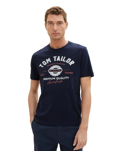 TOM TAILOR T-Shirt, mit großem Logofrontprint