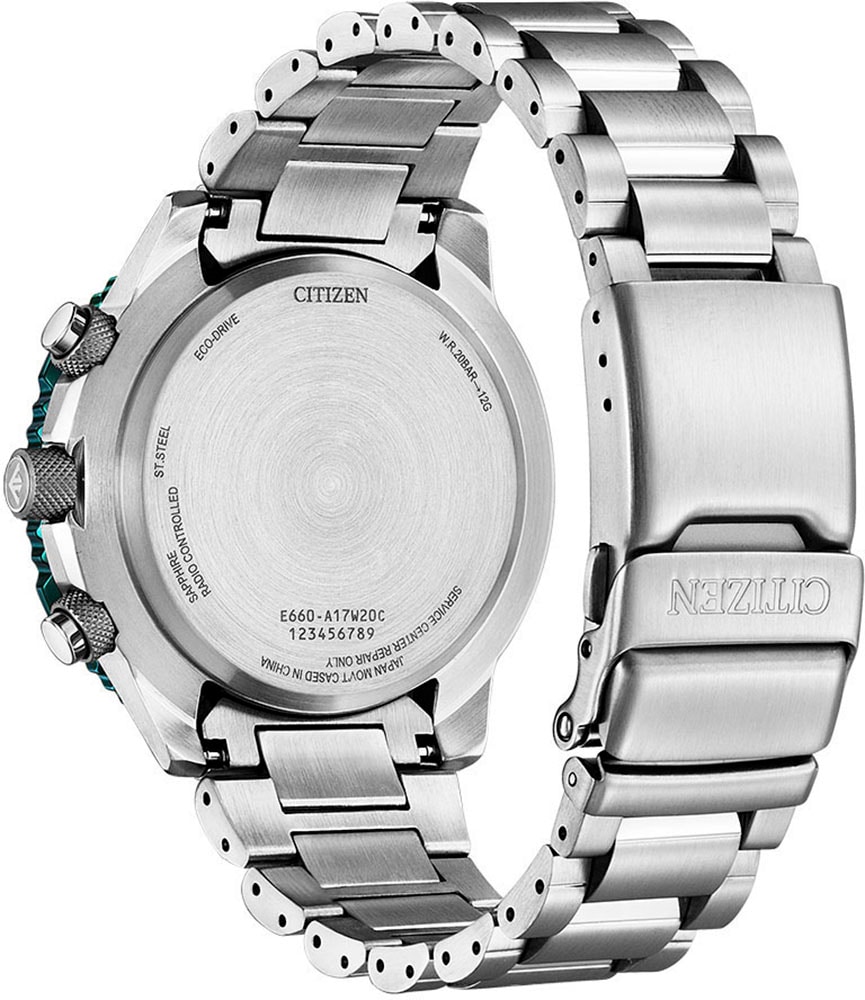 Citizen Funkchronograph »Promaster Sky«, Armbanduhr, Herrenuhr, Solar, Stoppfunktion, bis 20 bar wasserdicht