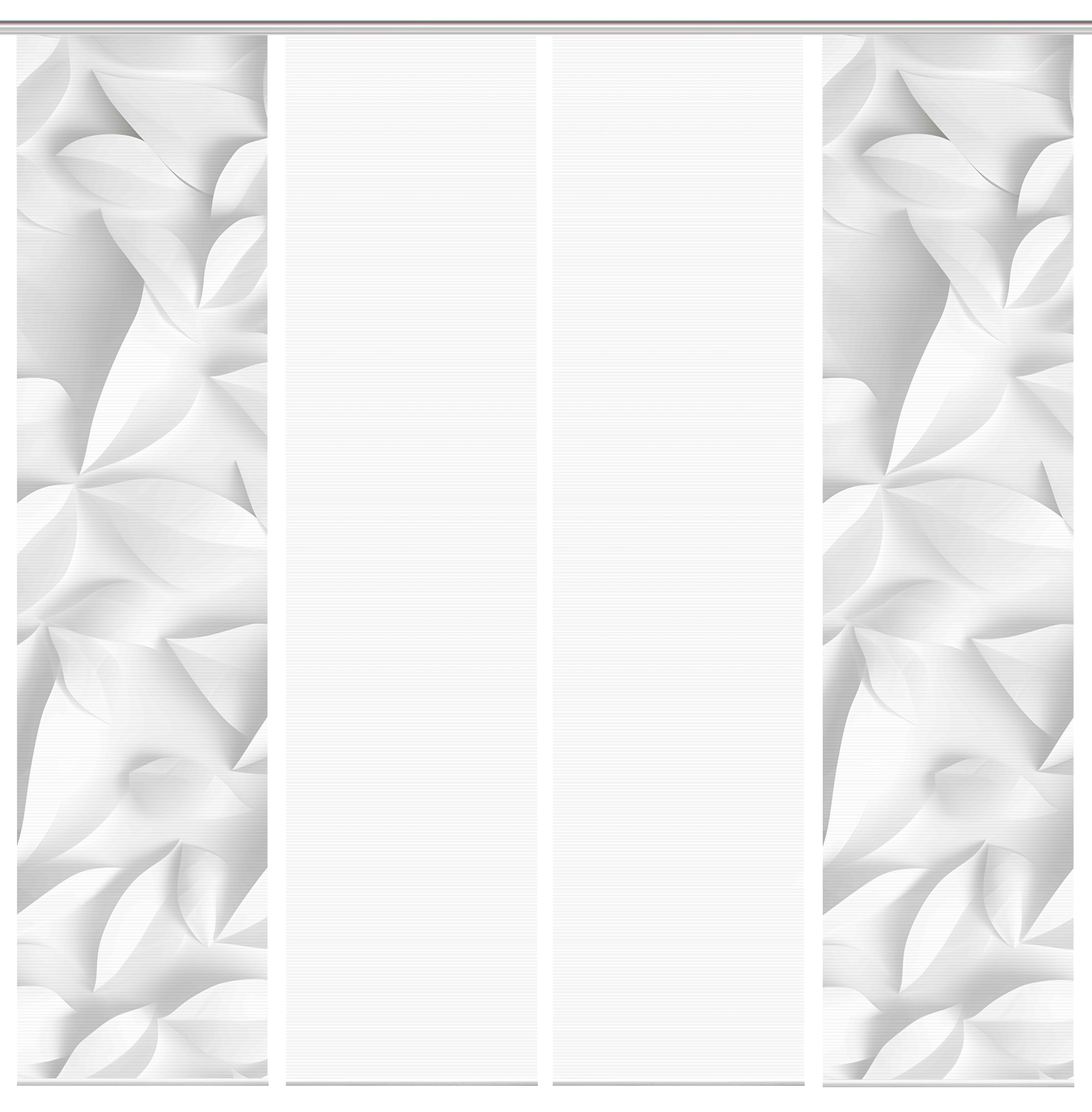 Vision Schiebegardine »FLYNN« Paneelwagen 4 Stk. tlg. SET,SCHIEBEVORHANG,BAMBUS,DIGITALDRUCK