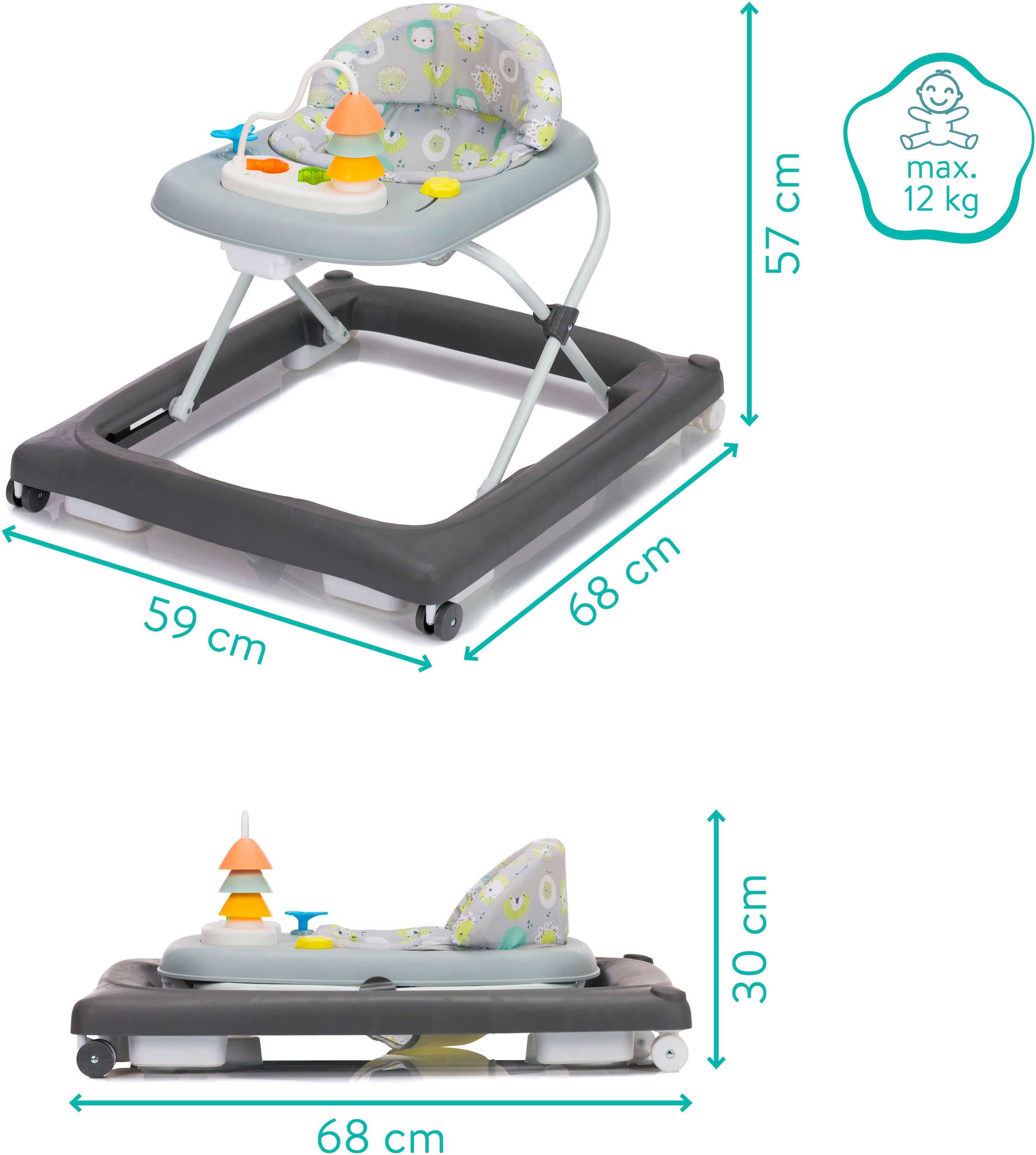 Fillikid Lauflernhilfe »Emil« mit Sicherheitsstoppern