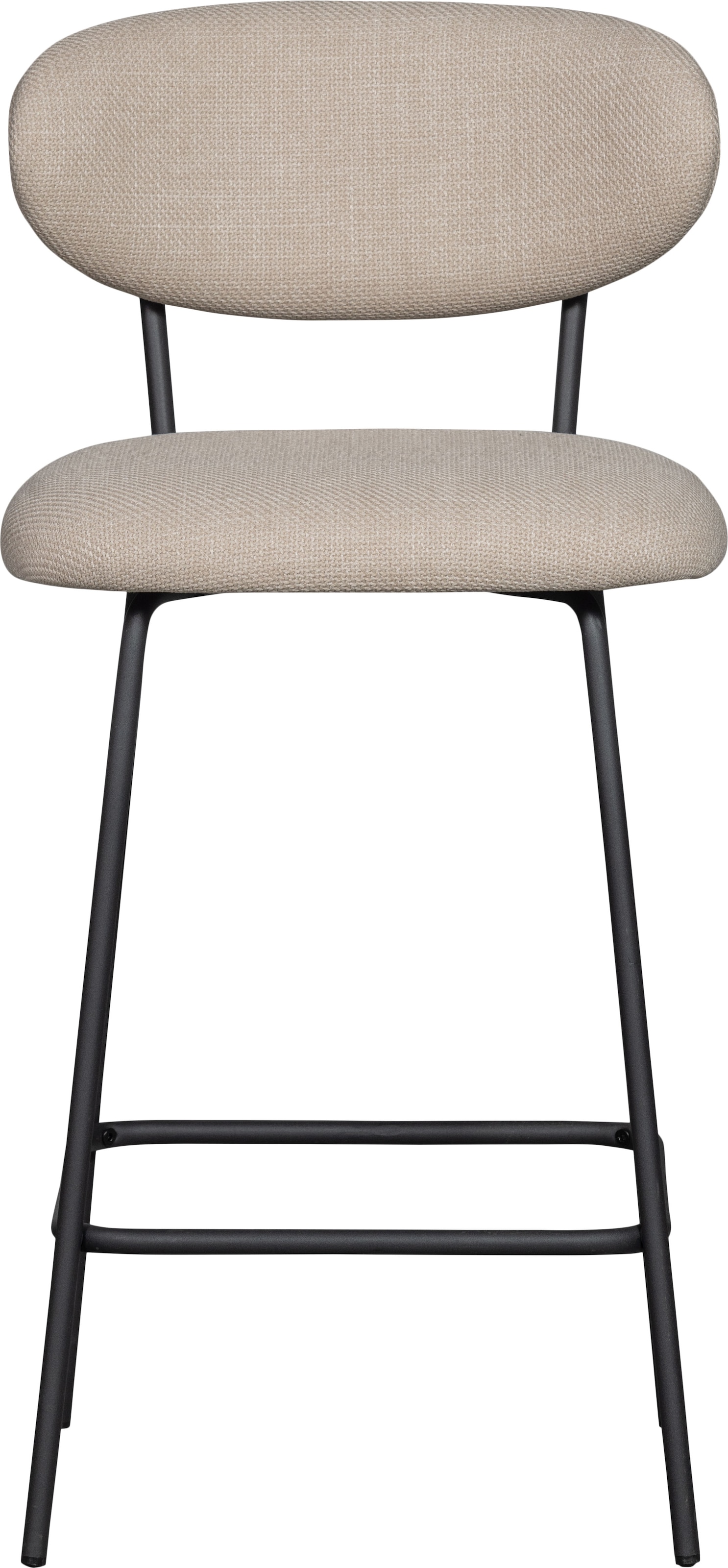 WOOOD Barhocker »Kjeld«, (2 St.), gepolstert mit gewebtem Stoff, Höhe 93 cm