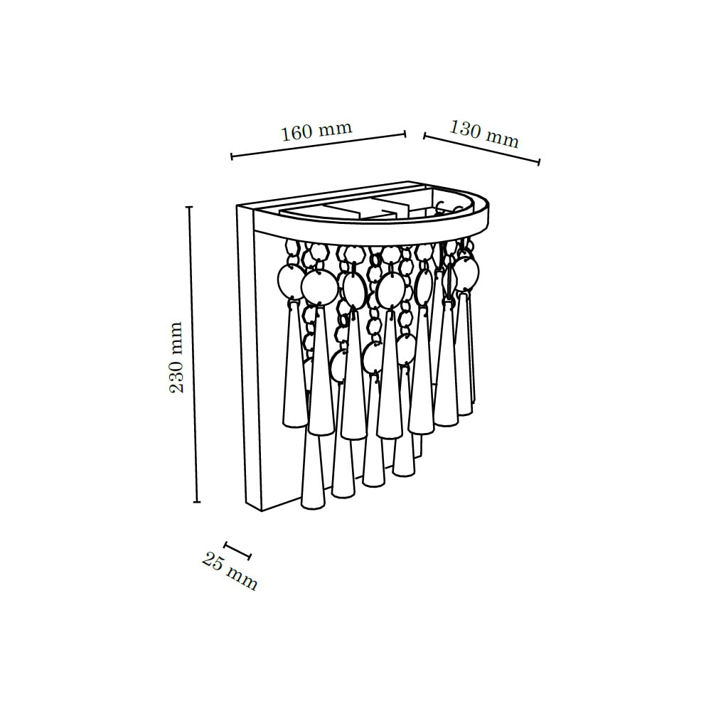 SPOT Light Wandleuchte »LUXORIA«, hochwertig 3 flammig-flammig, | Garantie LED-Leuchtmittel Echtes mit kaufen Jahren online 2 dekorativ, XXL inklusive, Kristallglas