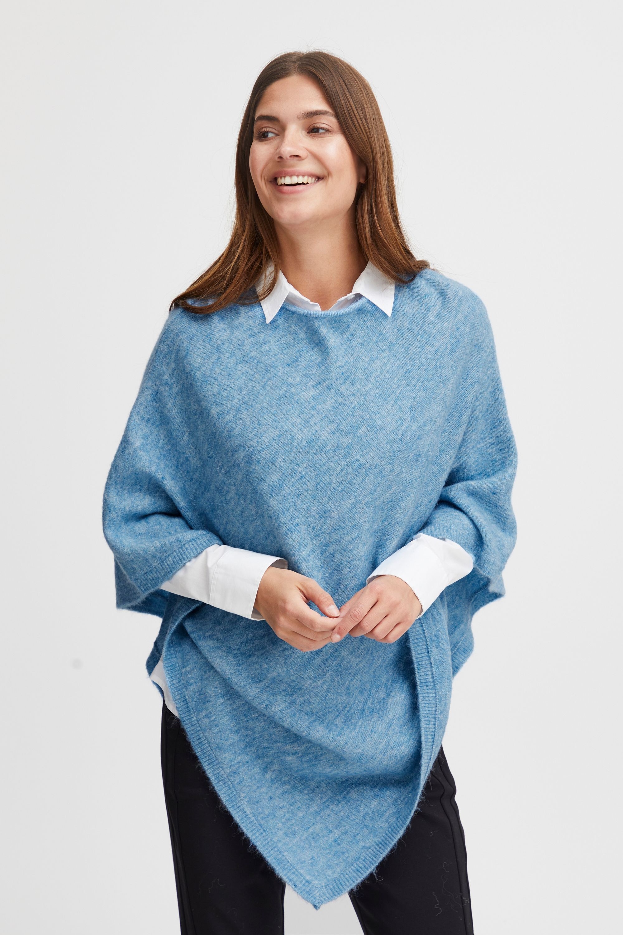 fransa Strickcape »Poncho FRSandy«