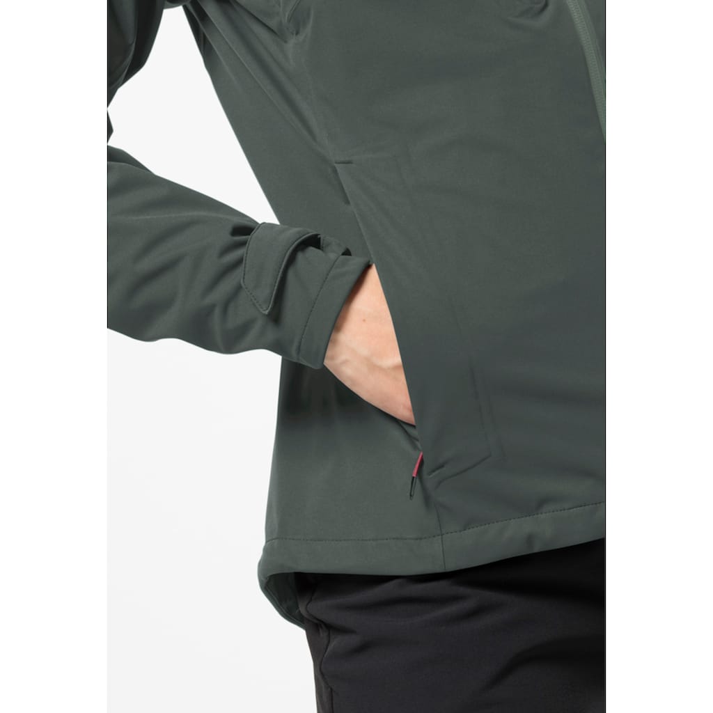 Jack Wolfskin Outdoorjacke »HIGHEST PEAK JACKET W«, mit Kapuze