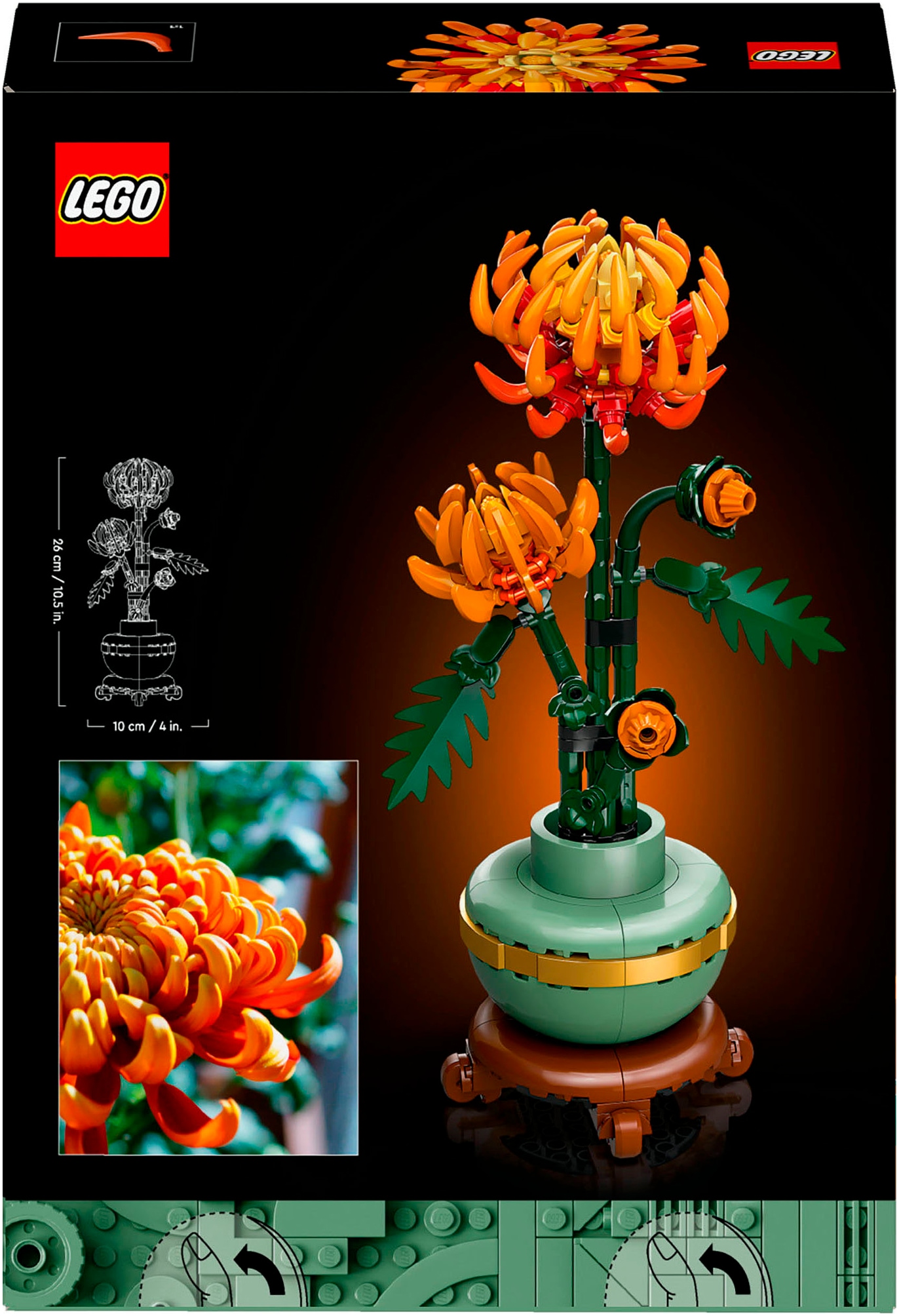 LEGO® Konstruktionsspielsteine »Chrysantheme (10368), LEGO Botanicals«, (278 St.), Made in Europe