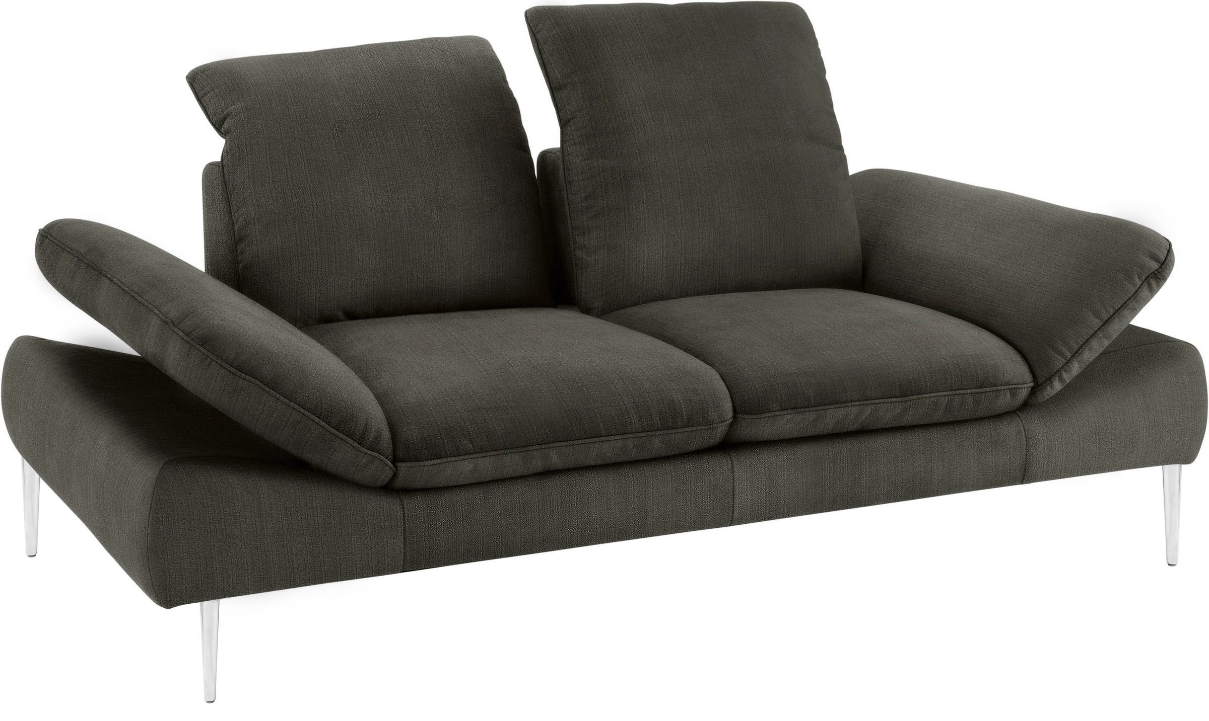 W.SCHILLIG 2,5-Sitzer »enjoy&MORE«, mit Sitztiefenverstellung, Füße silber matt, Breite 232 cm