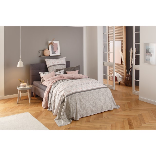 Ornamente, romantisch, im Biber geeignet in Landhausstil«, (2 und Winter & Bettwäsche Sommer, Qualität, (Flanell) Home verspielte PolyCotton Renforcé, »Cremona affaire tlg.)