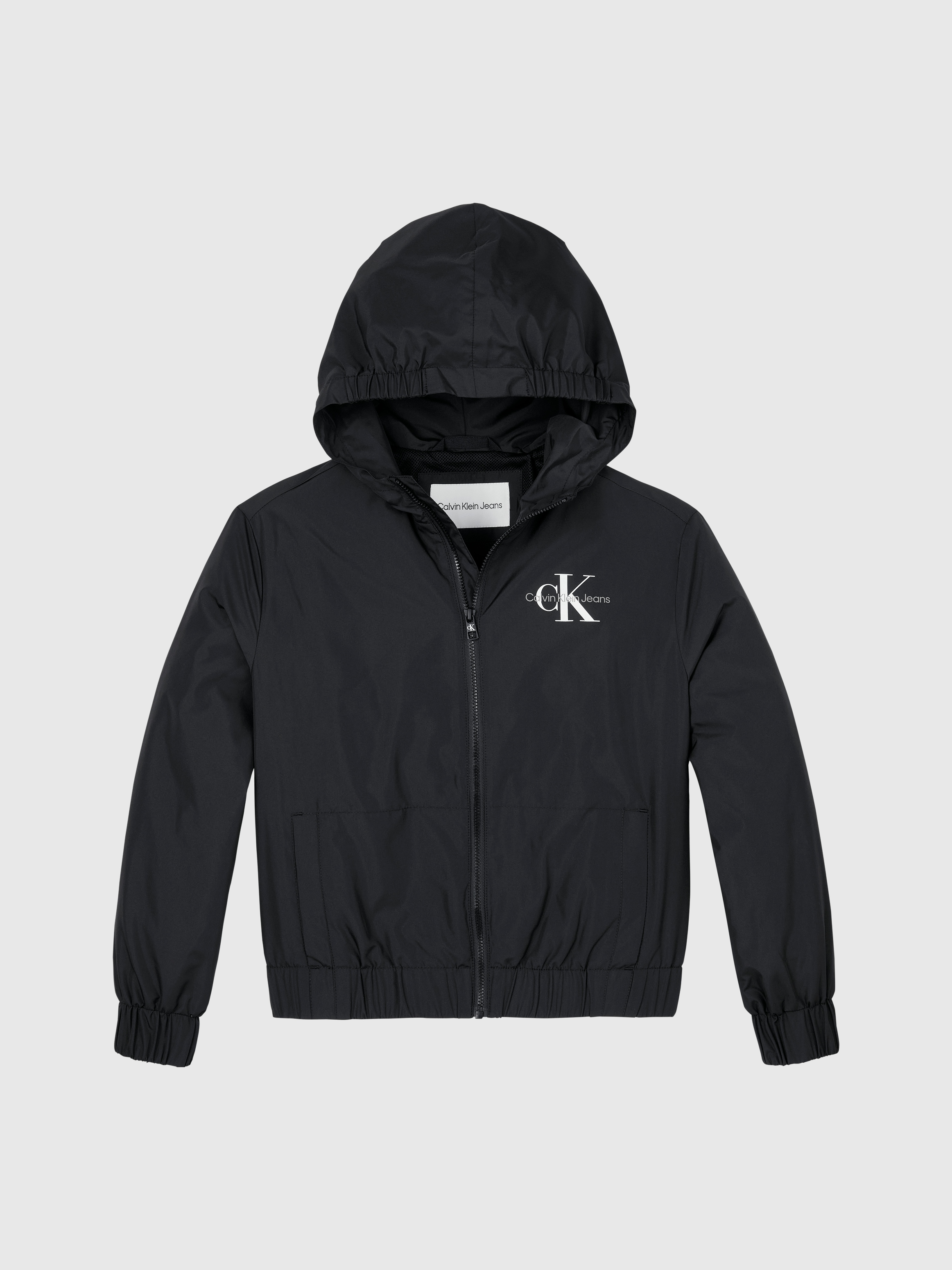 Calvin Klein Jeans Blouson »MONOLOGO ESSENTIAL JACKET«, mit Kapuze, Kinder bis 16 Jahre