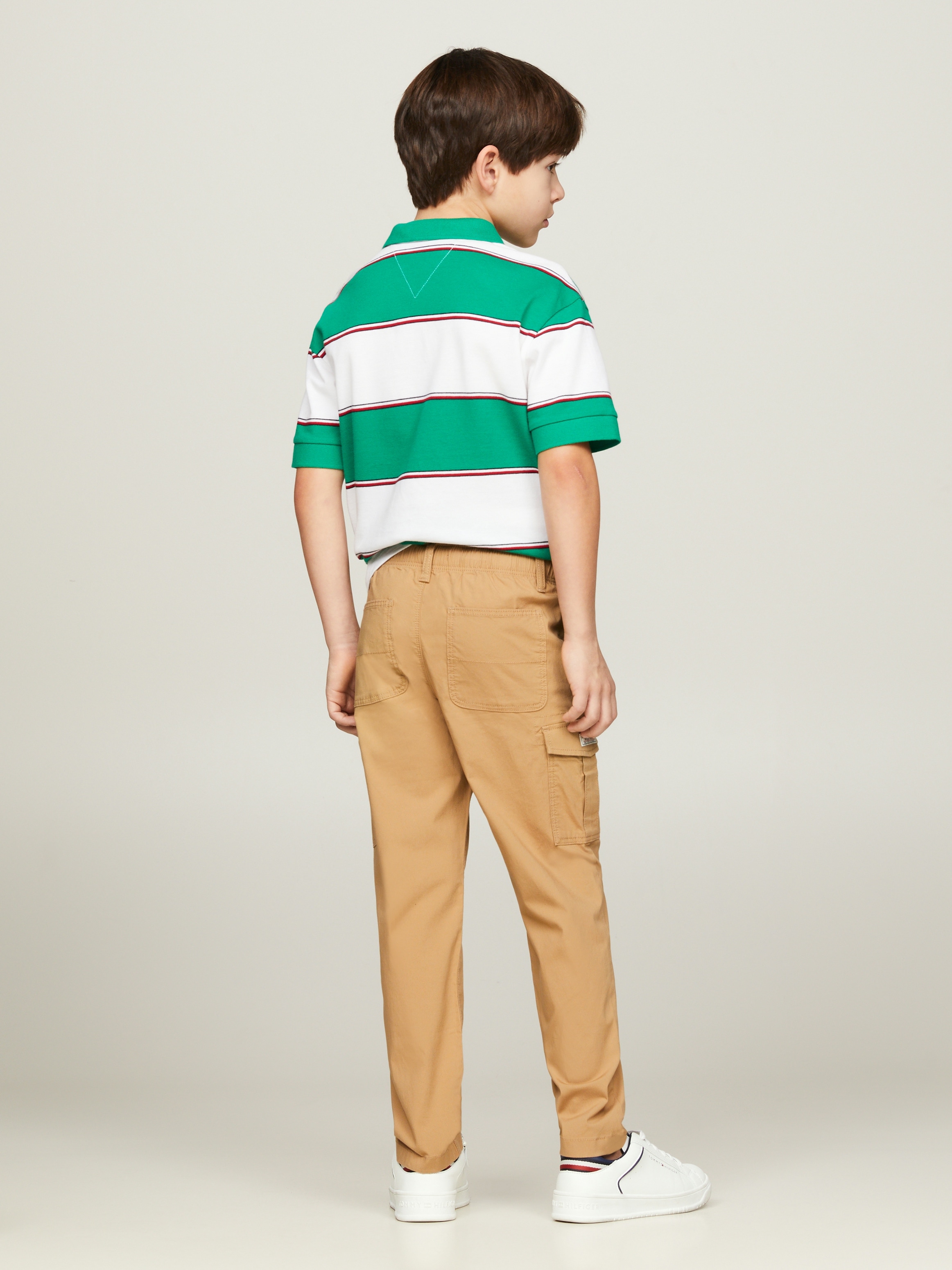 Tommy Hilfiger Webhose »CARGO WOVEN PANTS«, Kinder bis 16 Jahre, Cargotaschen, elastischer Taillenbund
