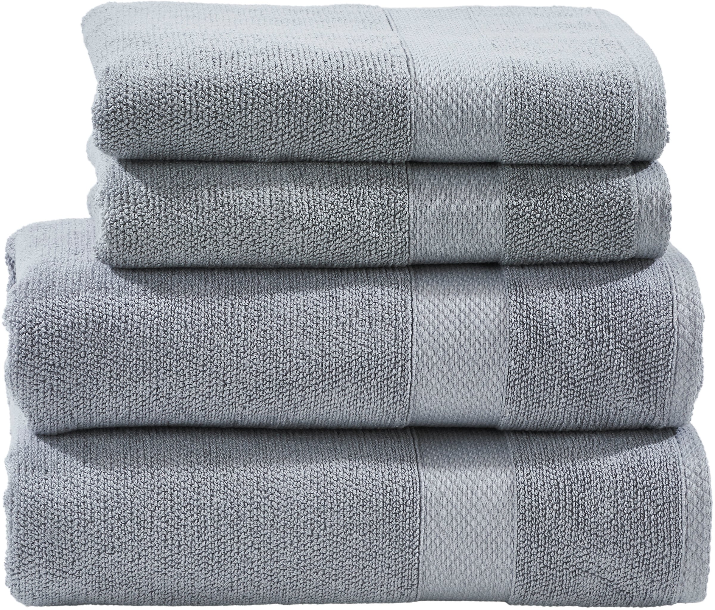 4 Handtücher Handtuch aus tlg., 2x »Deluxe«, Zwirnfrottee, Zwirnfrottier & 2x Set hochwertigem Set, Duschtücher, done.®