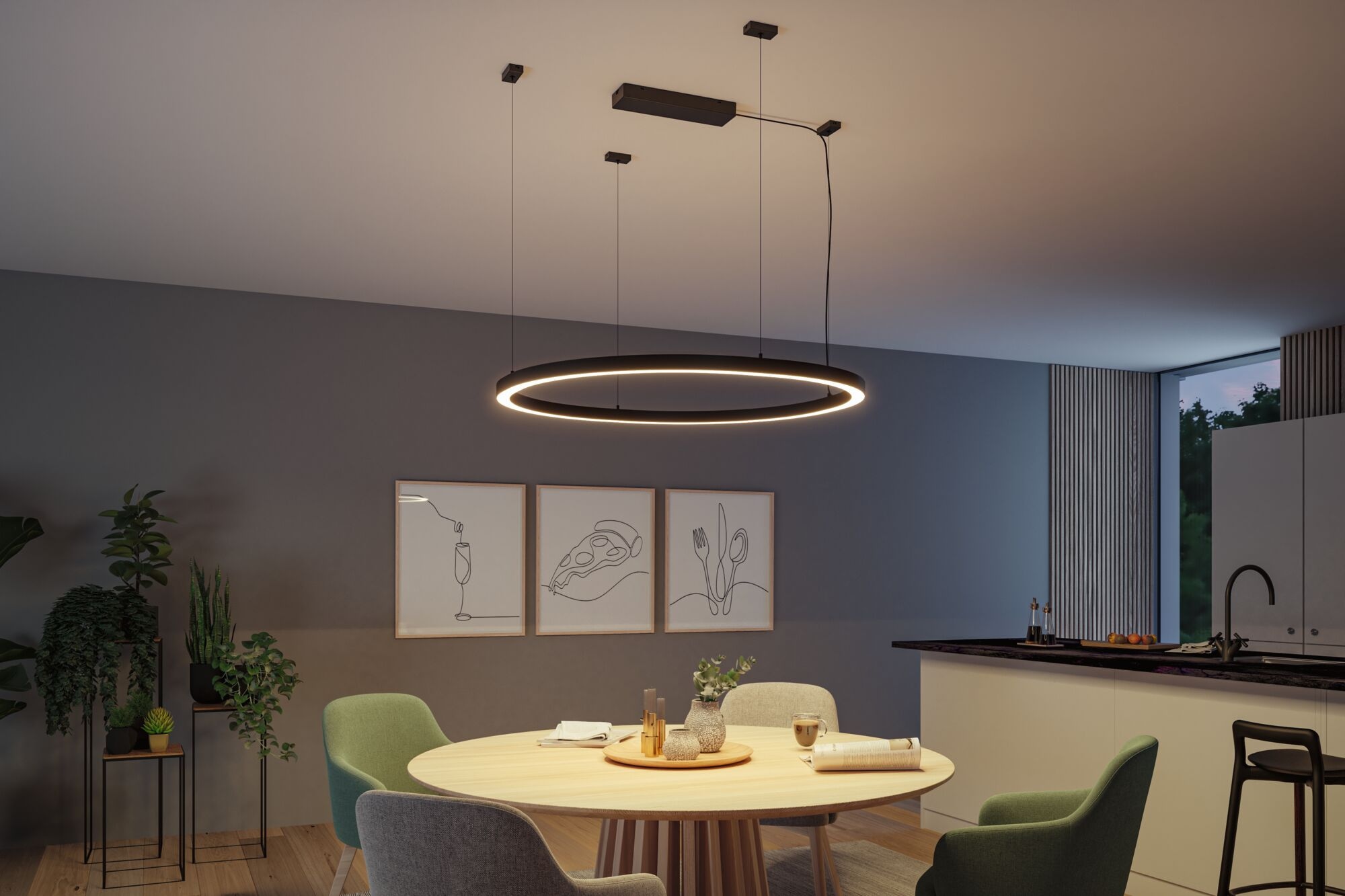 Paulmann Schienensystem-Leuchten »Linion Lichtkanal 90 ° 2x750lm 3000K« LED-Modul 1 Stk. Warmweiß