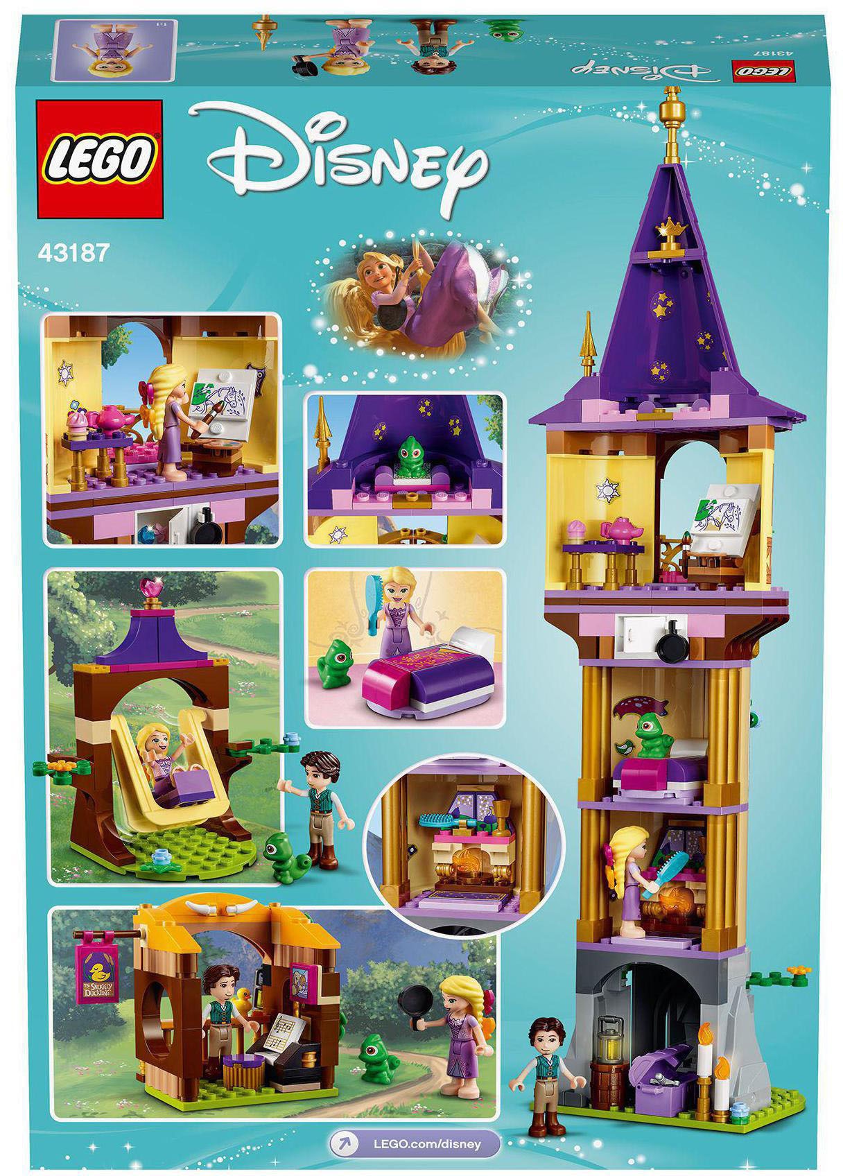 LEGO® Konstruktionsspielsteine »Rapunzels Turm (43187), LEGO® Disney Princess«, (369 St.)