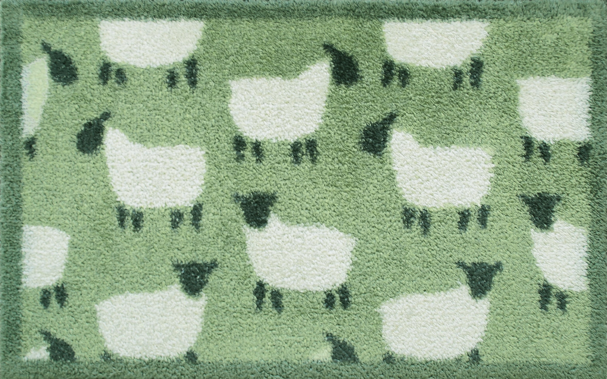 Turtle Mat Fußmatte "Flock Green" rechteckig 9 mm Höhe