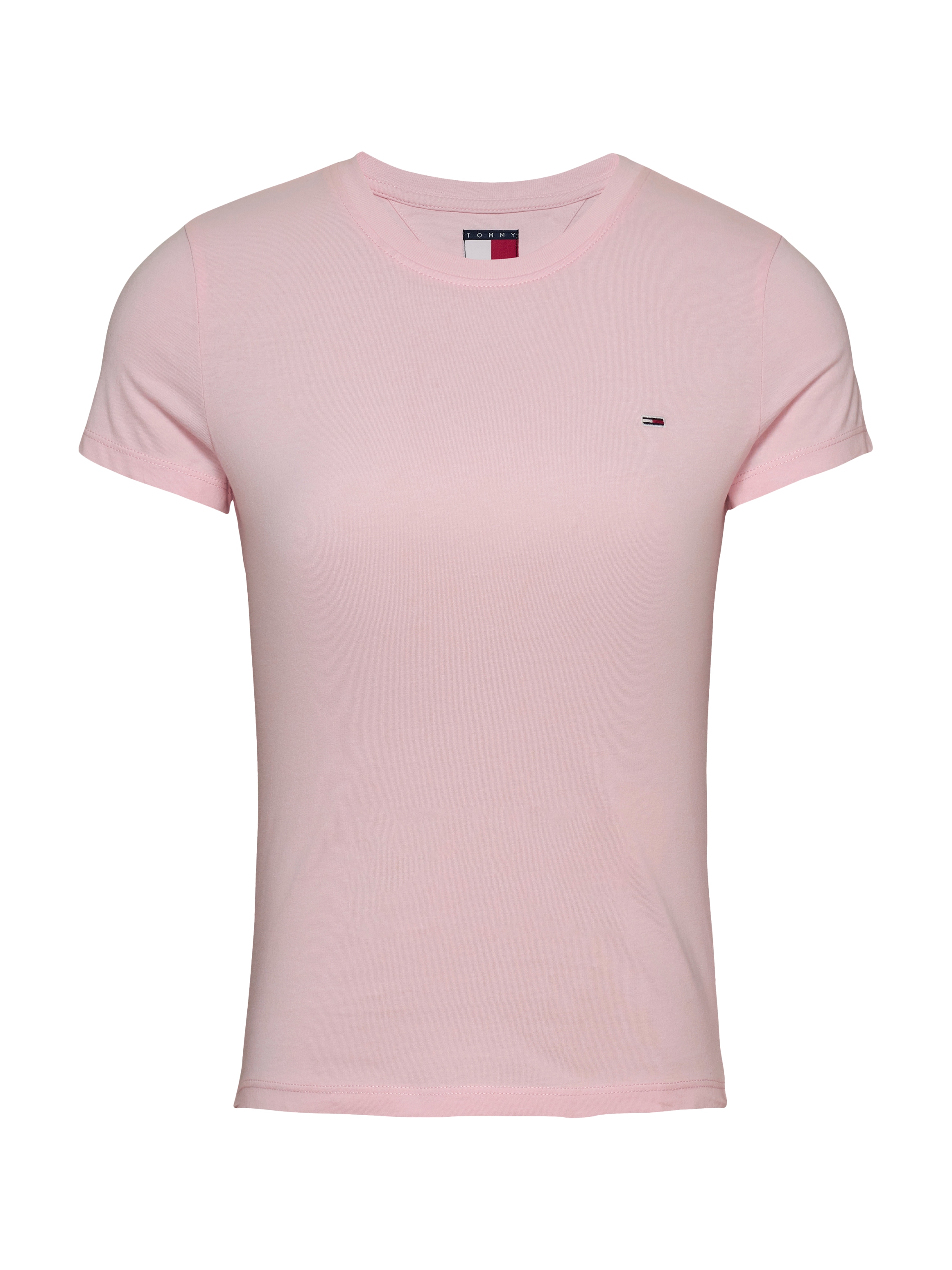 Tommy Jeans T-Shirt »TJW SLIM C-NECK TEE«, mit Logo-Stickerei