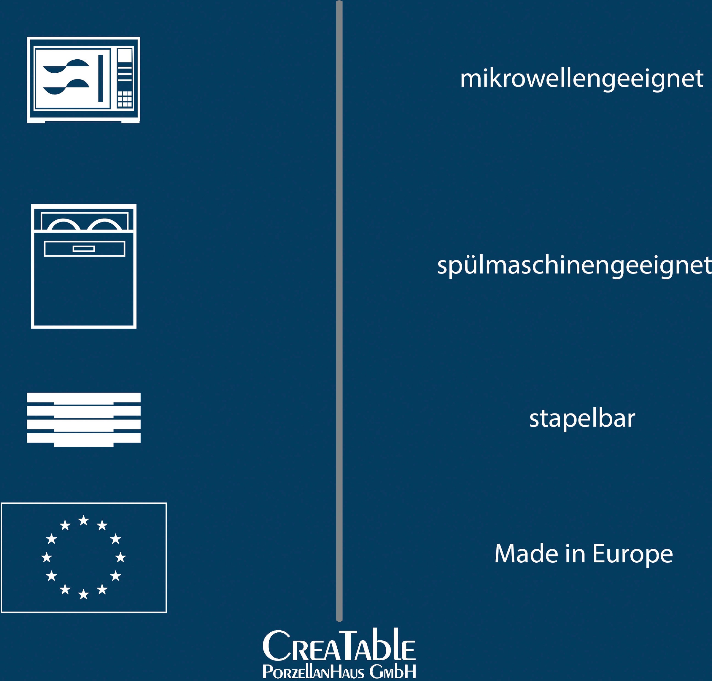 CreaTable Kombiservice »Barcelona«, (Set, 30 tlg.), klassischer Manufakturstil