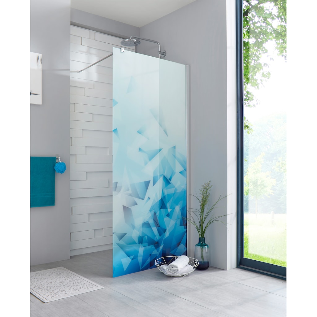 maw by GEO Walk-in-Dusche »Relax«, Breite 100 cm, Bildmotiv, Duschabtrennung