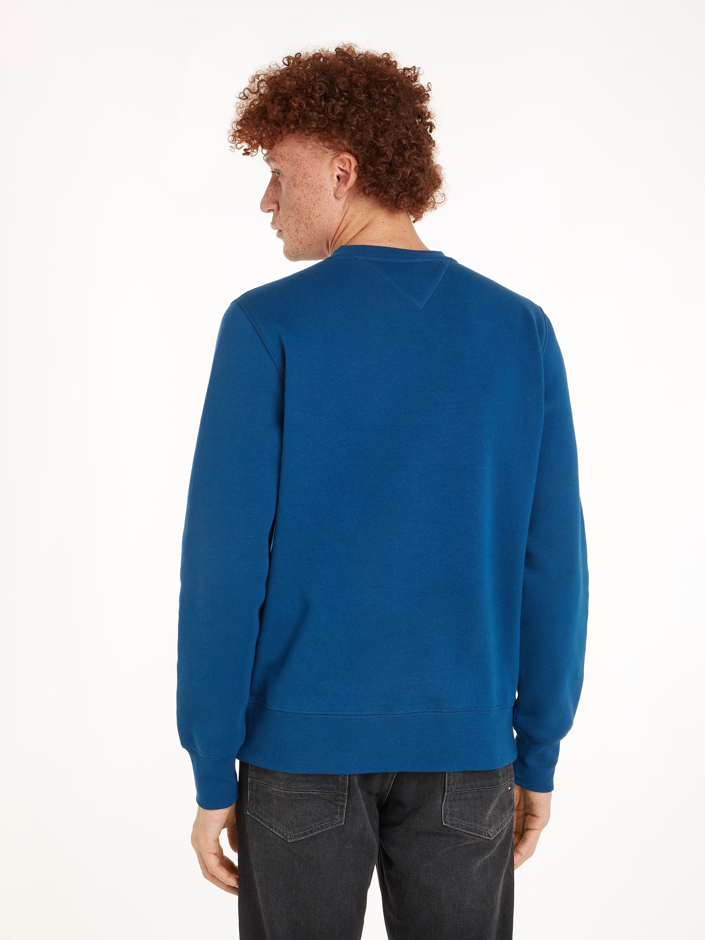 Tommy Hilfiger Sweatshirt »HILFIGER FLAG EMBRO SWEATSHIRT«, mehrfarbige Stickerei auf der Brust