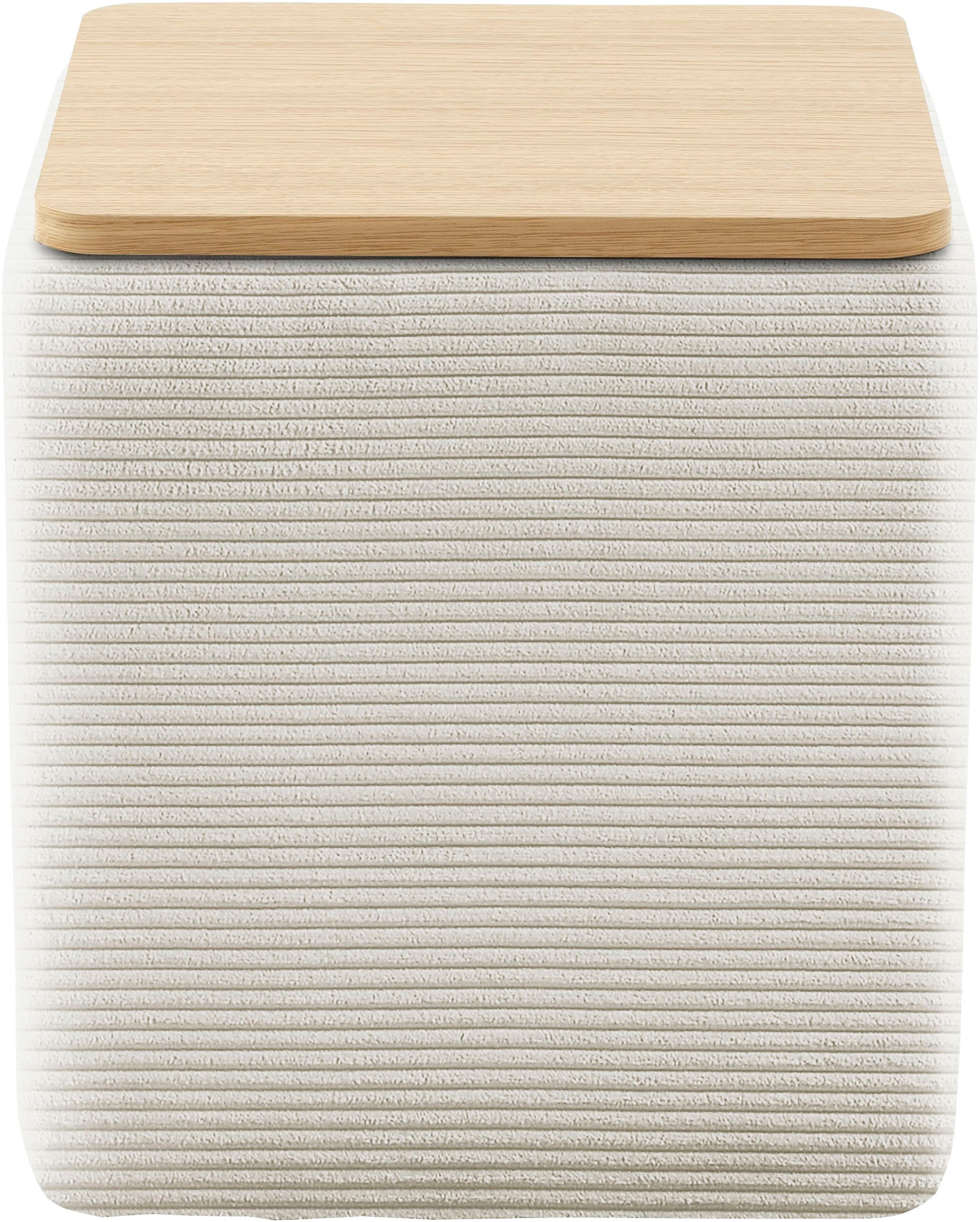 Home affaire Stauraumhocker »Kyro, Stauraum mit Tischplatte Eiche, Breite 40 cm« Stylisch, handlich und praktisch für dein Schlafzimmer