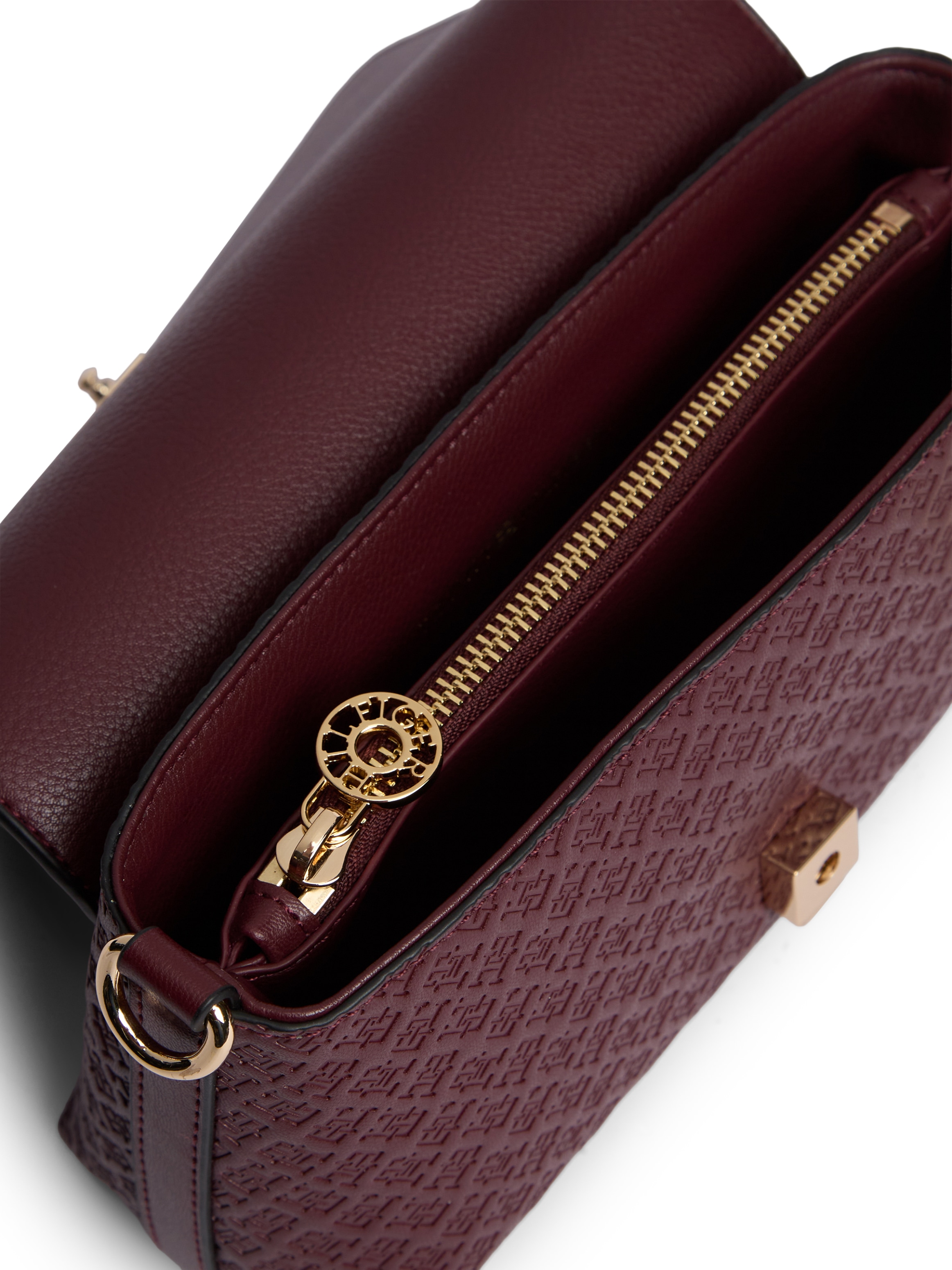 Tommy Hilfiger Umhängetasche »TH ICON CONV CROSSOVER MONO« Damen Schultertasche, Handtasche, Clutch mit TH-Logoprägung