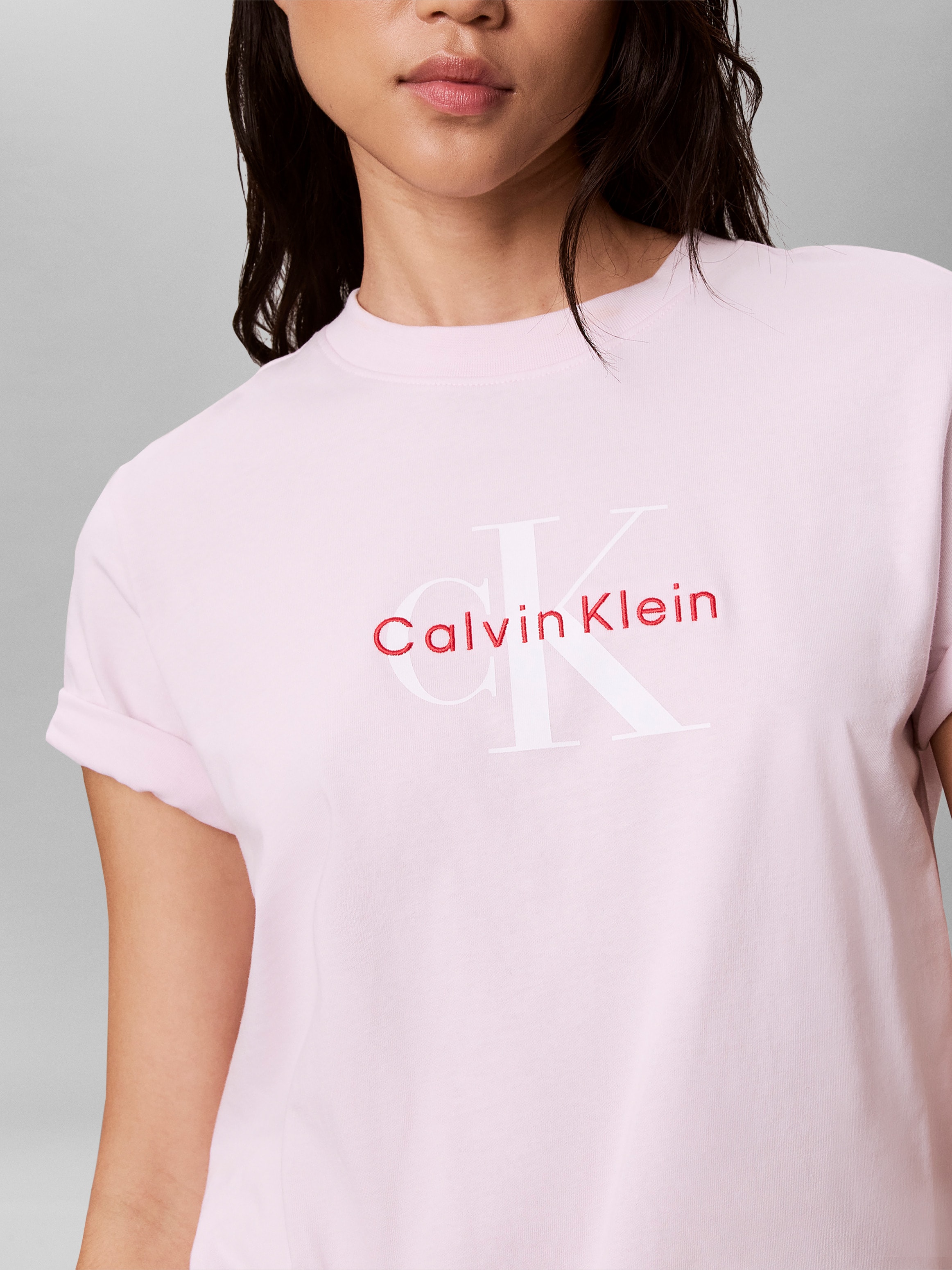 Calvin Klein T-Shirt »HERO SS CLASSIC MONOLOGO CNECK T« , Logoschriftzug