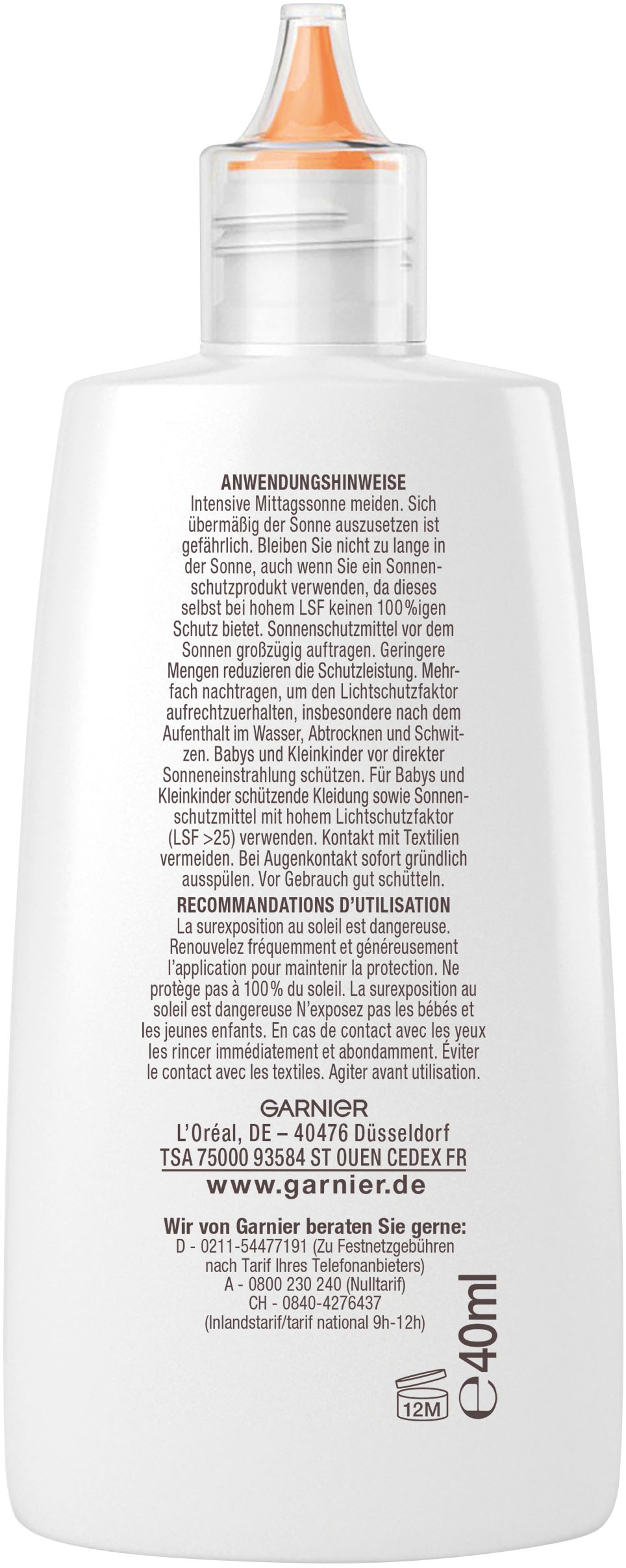 GARNIER Sonnenschutzfluid »Garnier Sonnenschutzfluid Niacinamid LSF50+«, mit Niacinamid und Zink