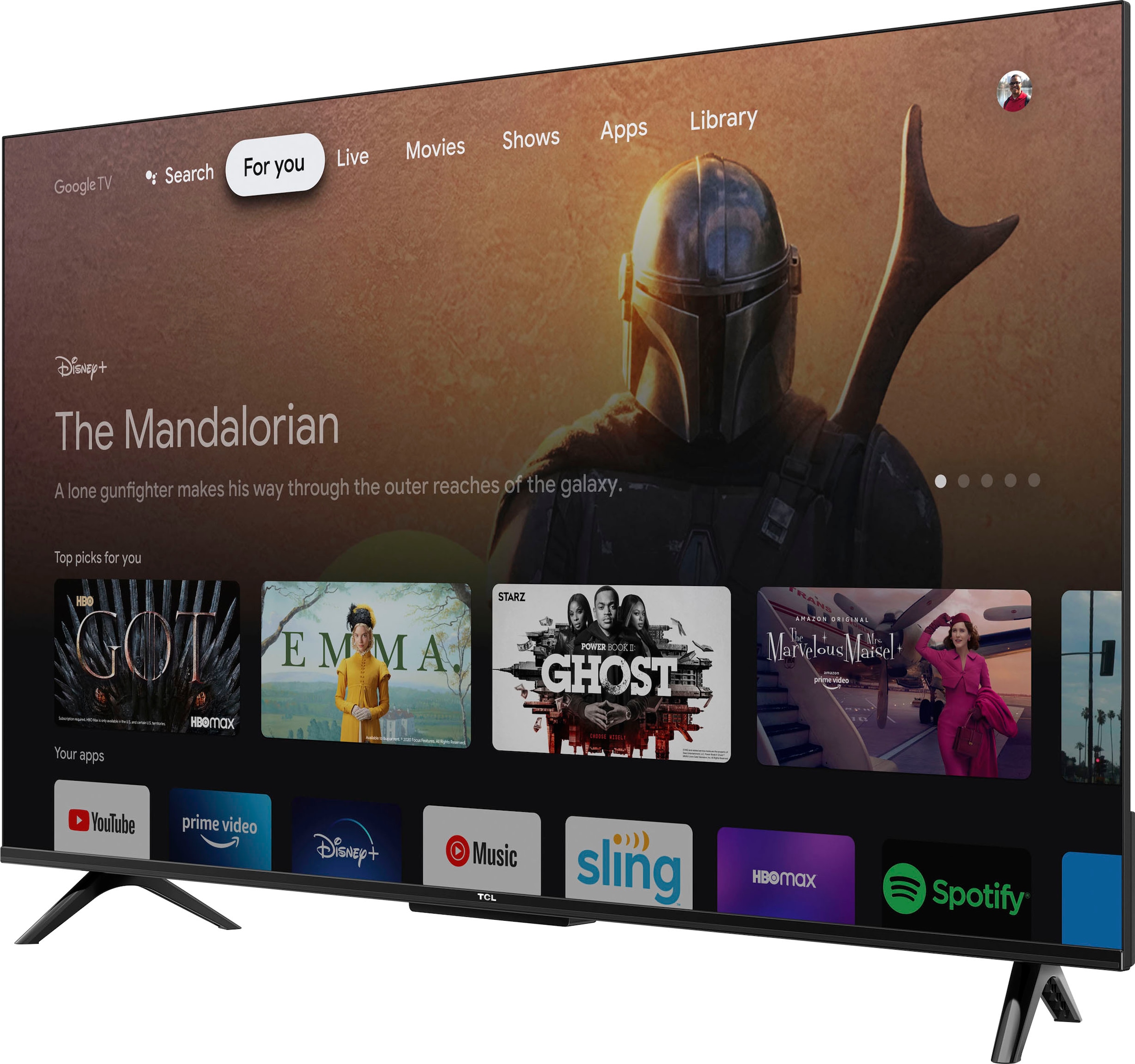 TCL LED-Fernseher »75P631X2«, 4K Ultra HD, Android TV-Google TV-Smart-TV