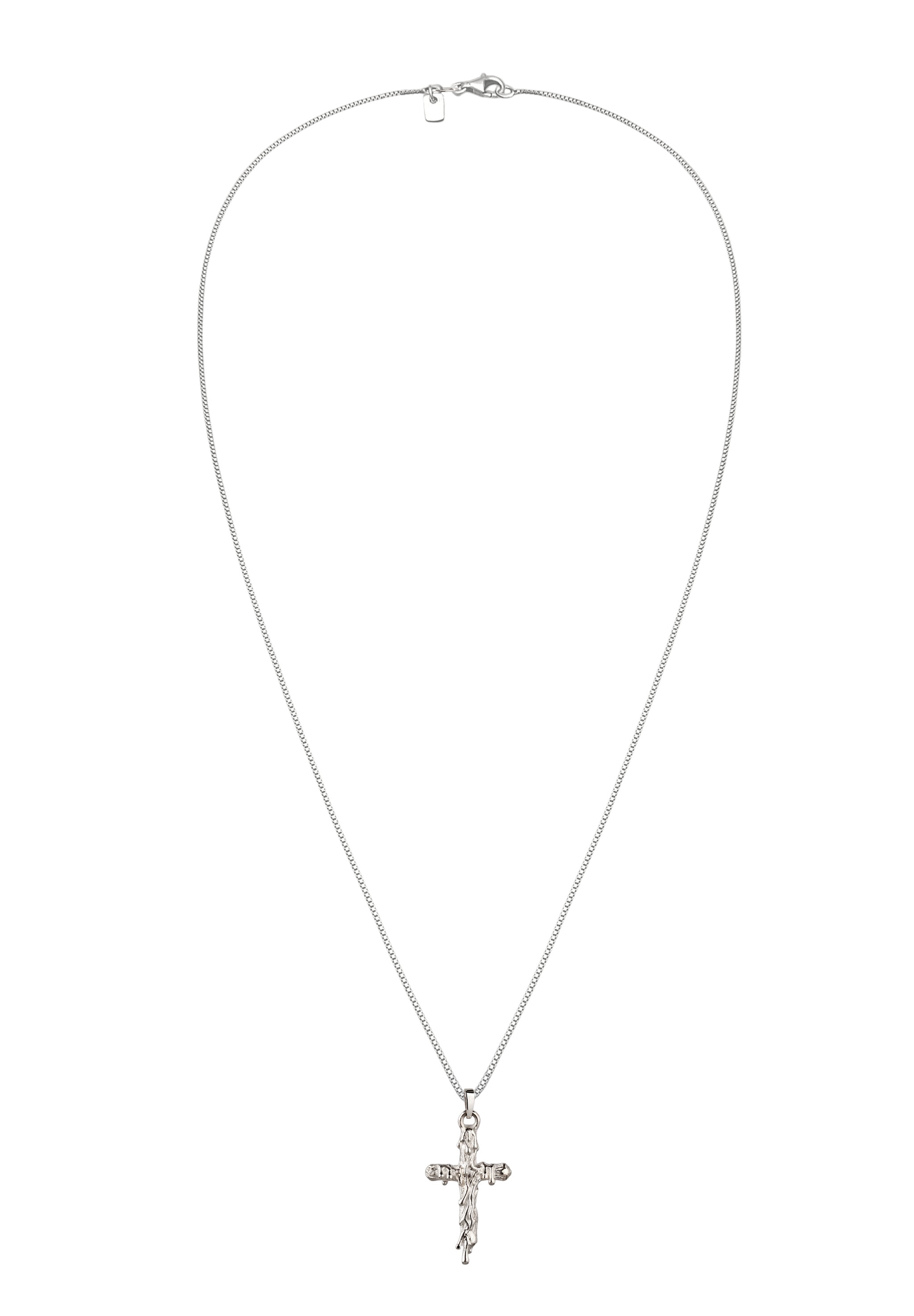 Kuzzoi Kette mit Anhänger »Halskette Anhänger Kreuz 925 Sterling Silber«