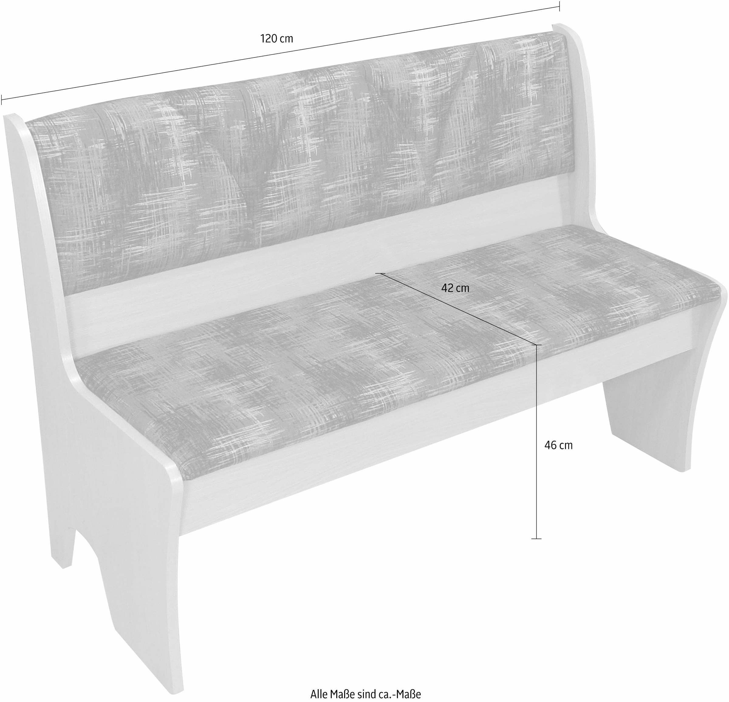 Home affaire Polsterbank »Halle« Breite 120 cm