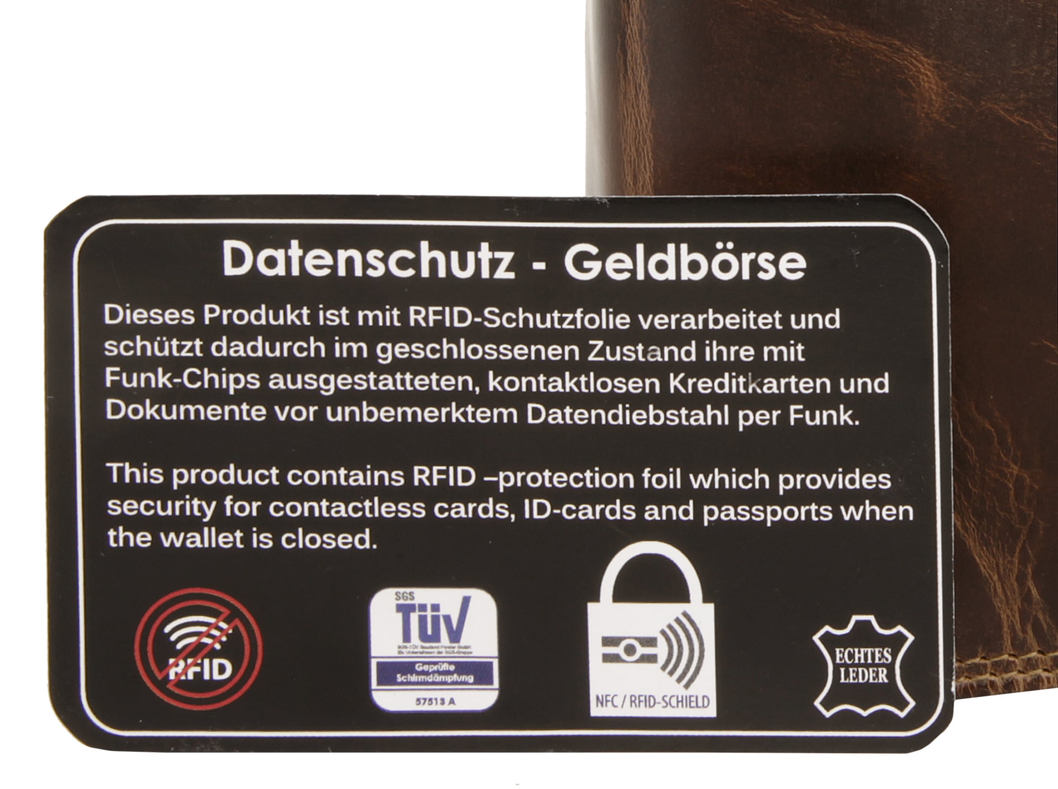 Bagan Geldbörse, echt Leder