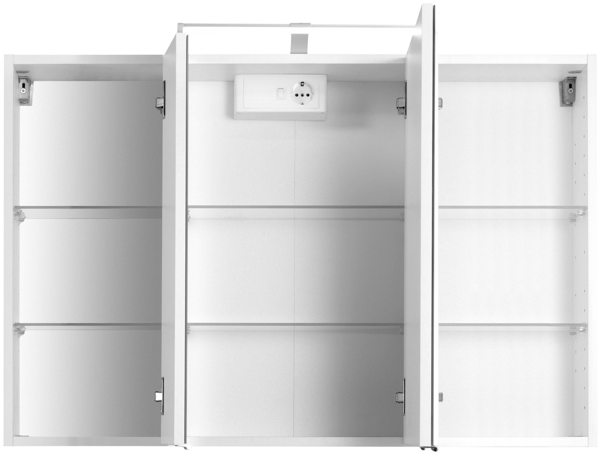 welltime Spiegelschrank »Texas«, Breite 90 cm, mit LED-Beleuchtung