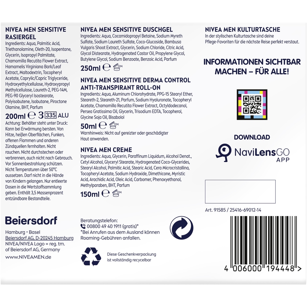 Nivea Men Hautpflege-Set »NIVEA Men Travel Buddy Set«