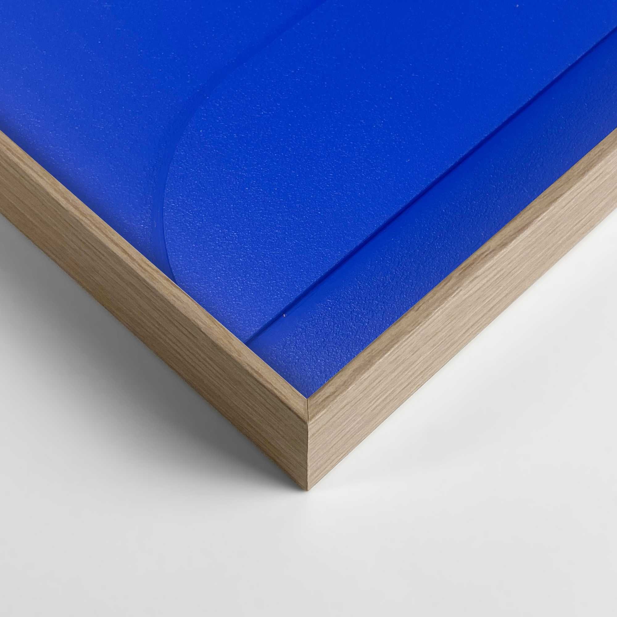 Reinders! 1100000002199 »Shapes - cobalt blue« Wohnzimmer-Relief-3D-Abstrakt-MDF-50x70 cm